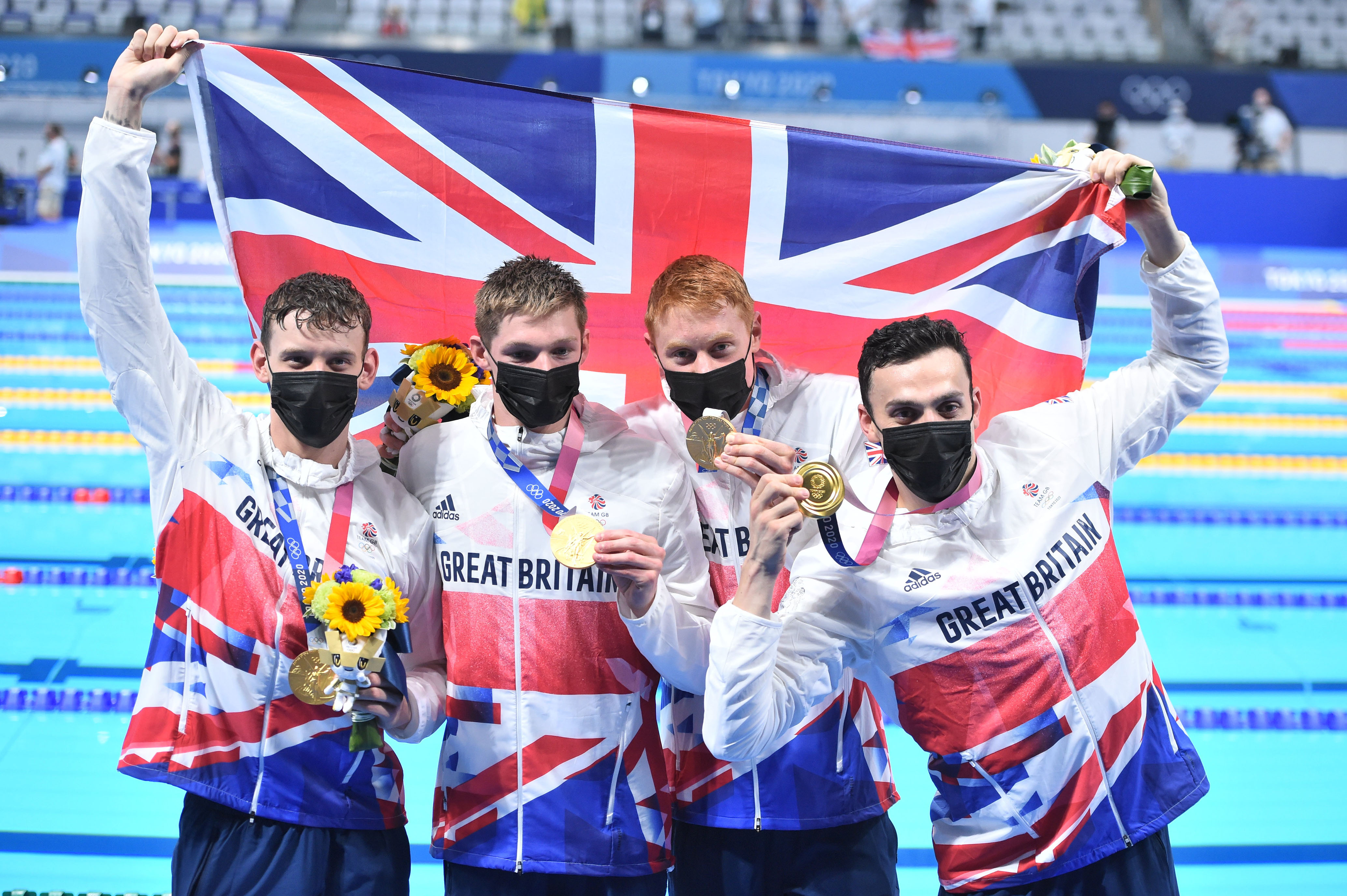 Men's 4 x 200m Medley. Tom Dean, Guy James,Matthew Richards and Scott Duncan win Gold today in Tokyo 2020.