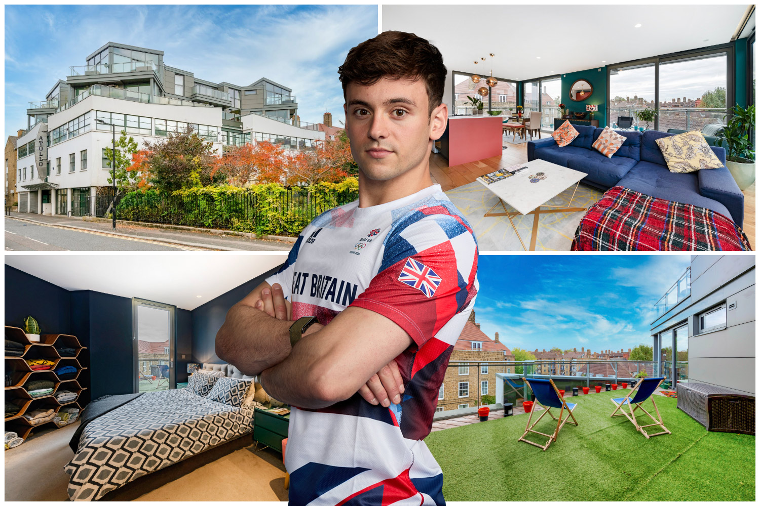 Tom Daley’s former bachelor pad in Southwark on sale for £1m