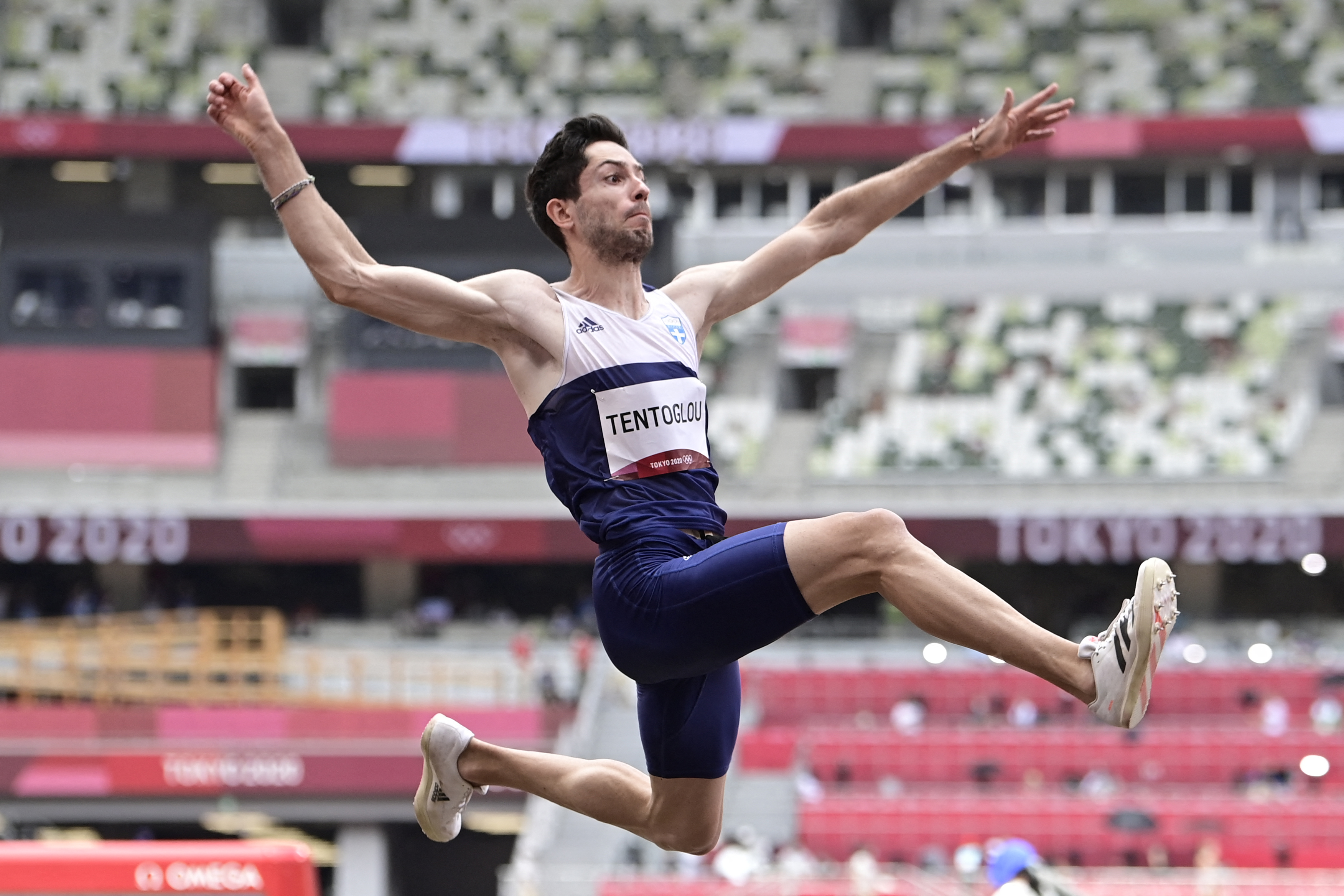 Miltiadis Tentoglou claims Olympic long jump gold for Greece as Jasmine Camacho-Quinn wins 100m hurdles