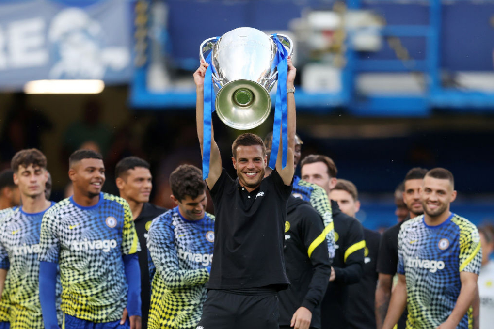Champions of Europe! Chelsea FC show off Champions League trophy to fans at Stamford Bridge
