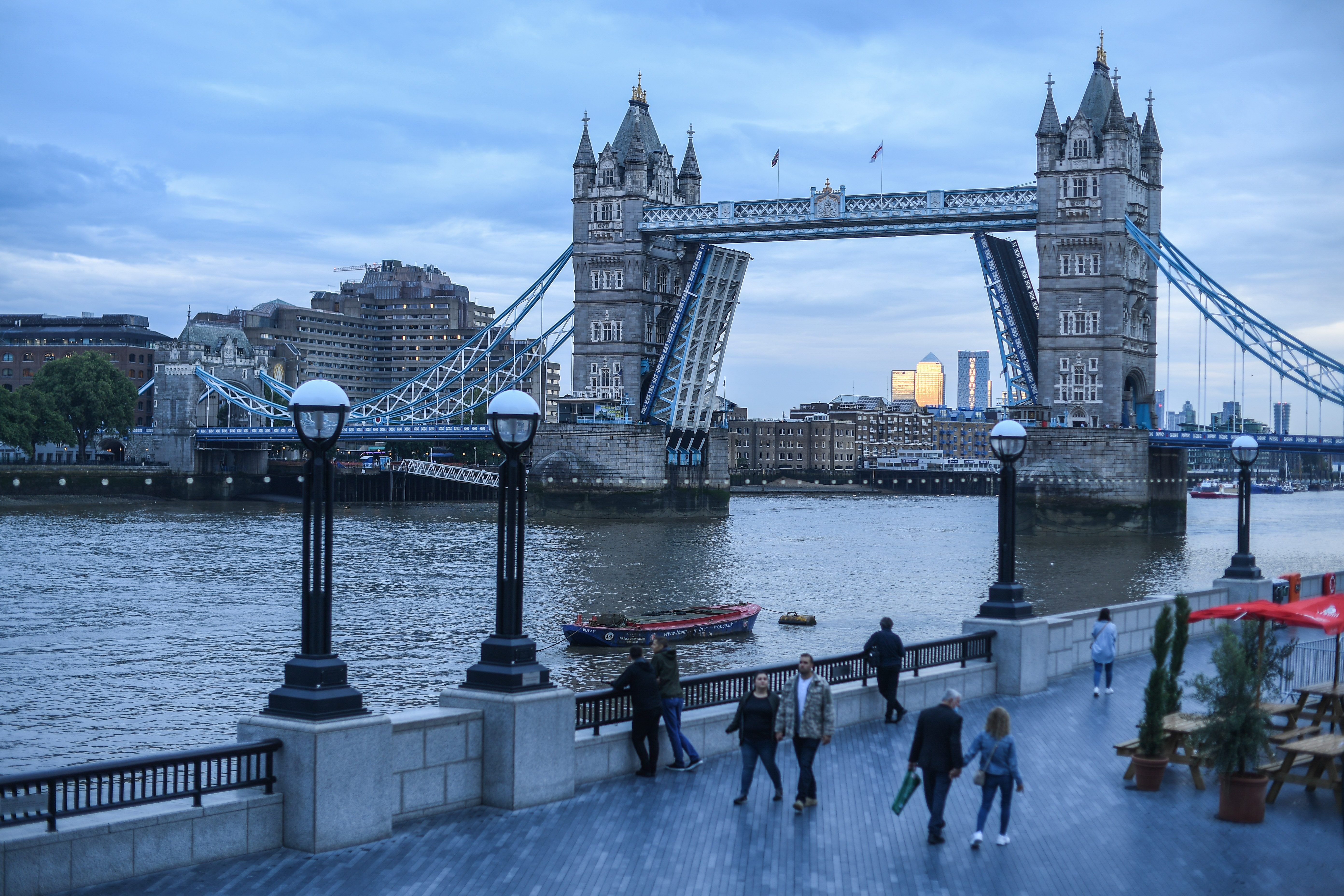 Tower Bridge Sticks In The Raised Position