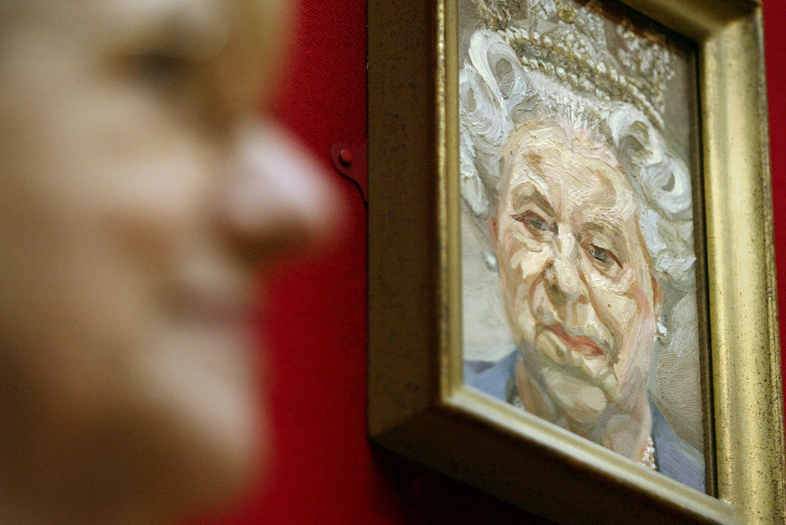 Portrait of the queen by British artist Lucian Freud 