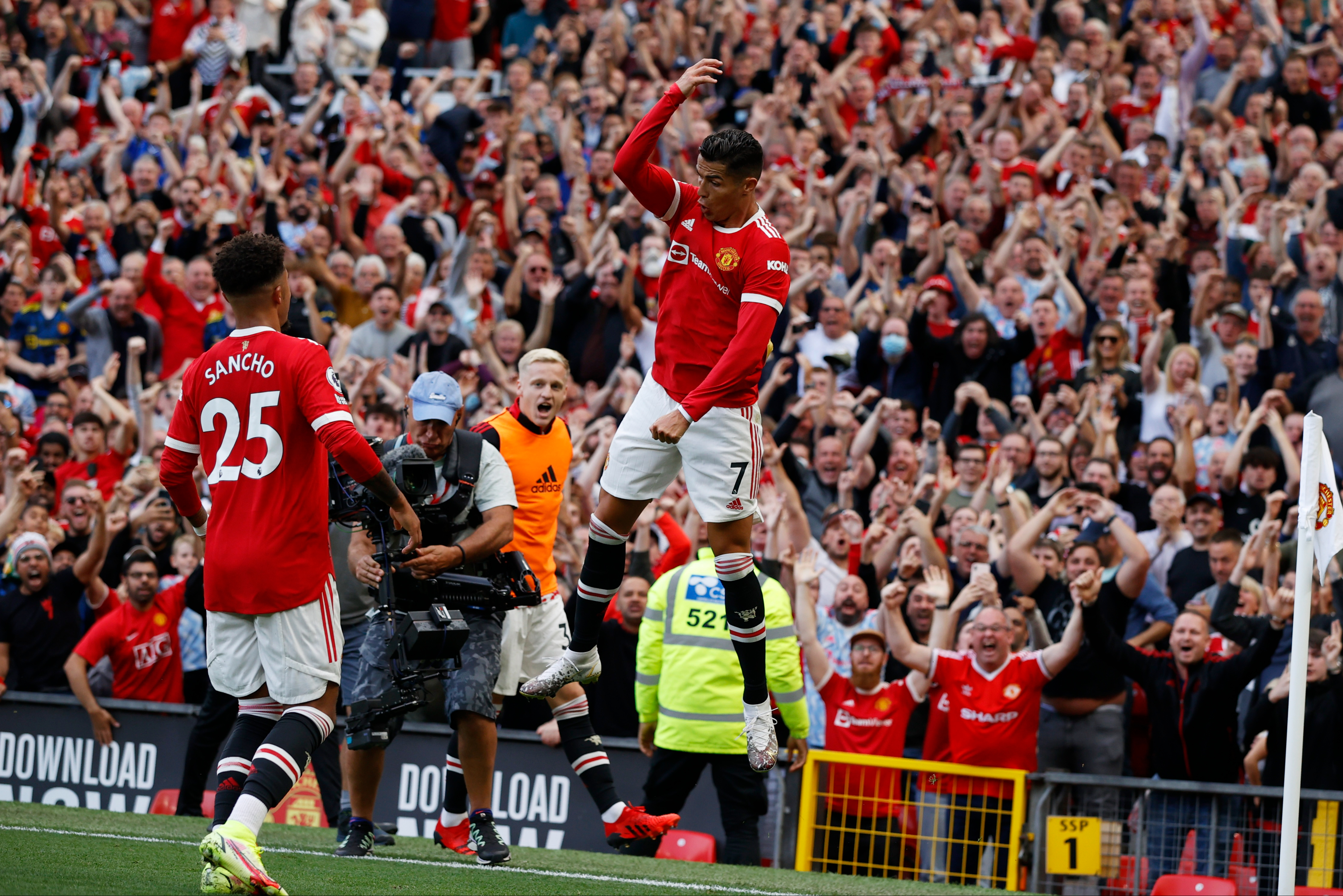 Manchester United 4 Newcastle  1: Cristiano Ronaldo scores twice to steal the show