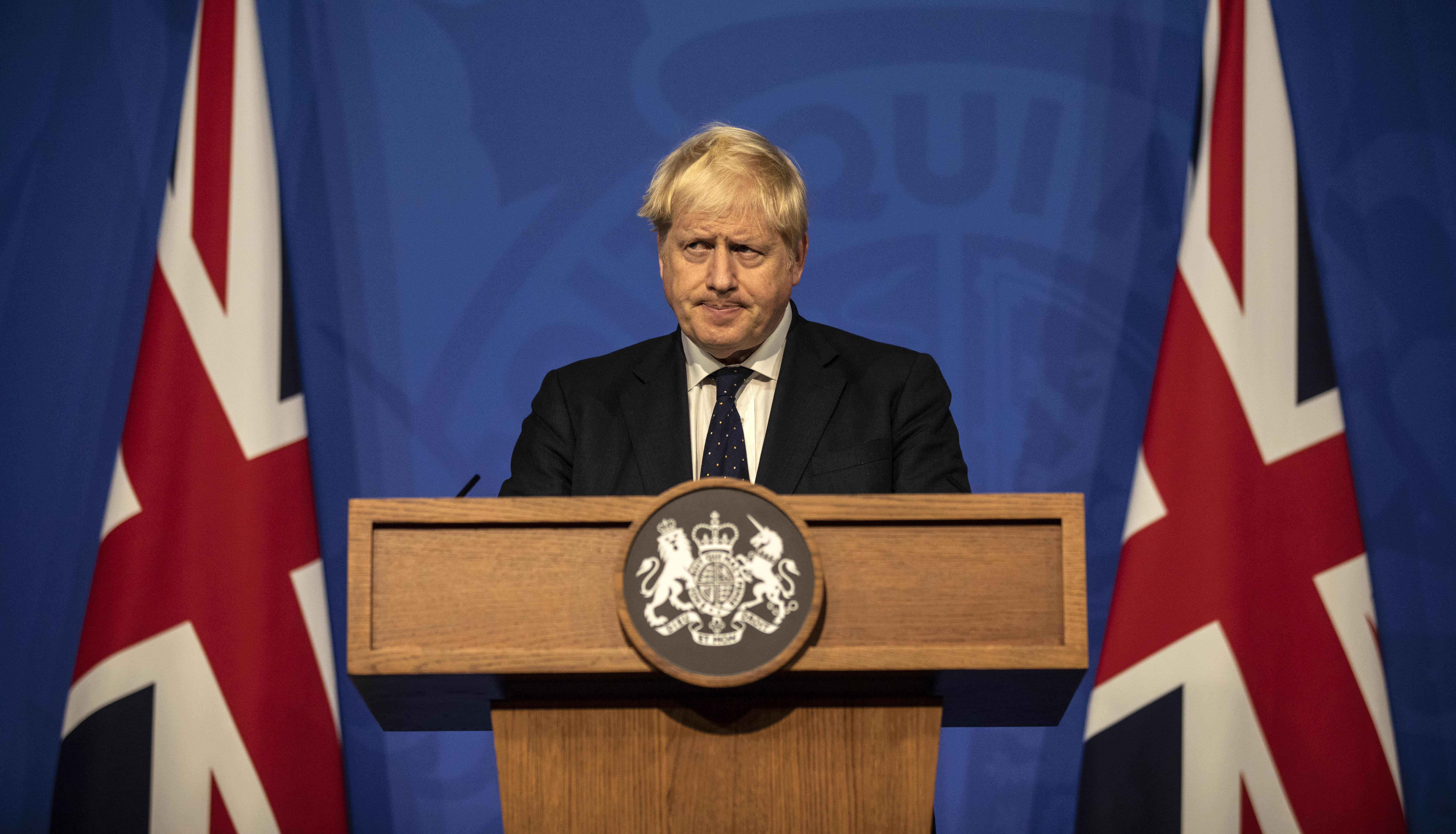 British PM Holds Press Briefing On Covid-19 Winter Plan