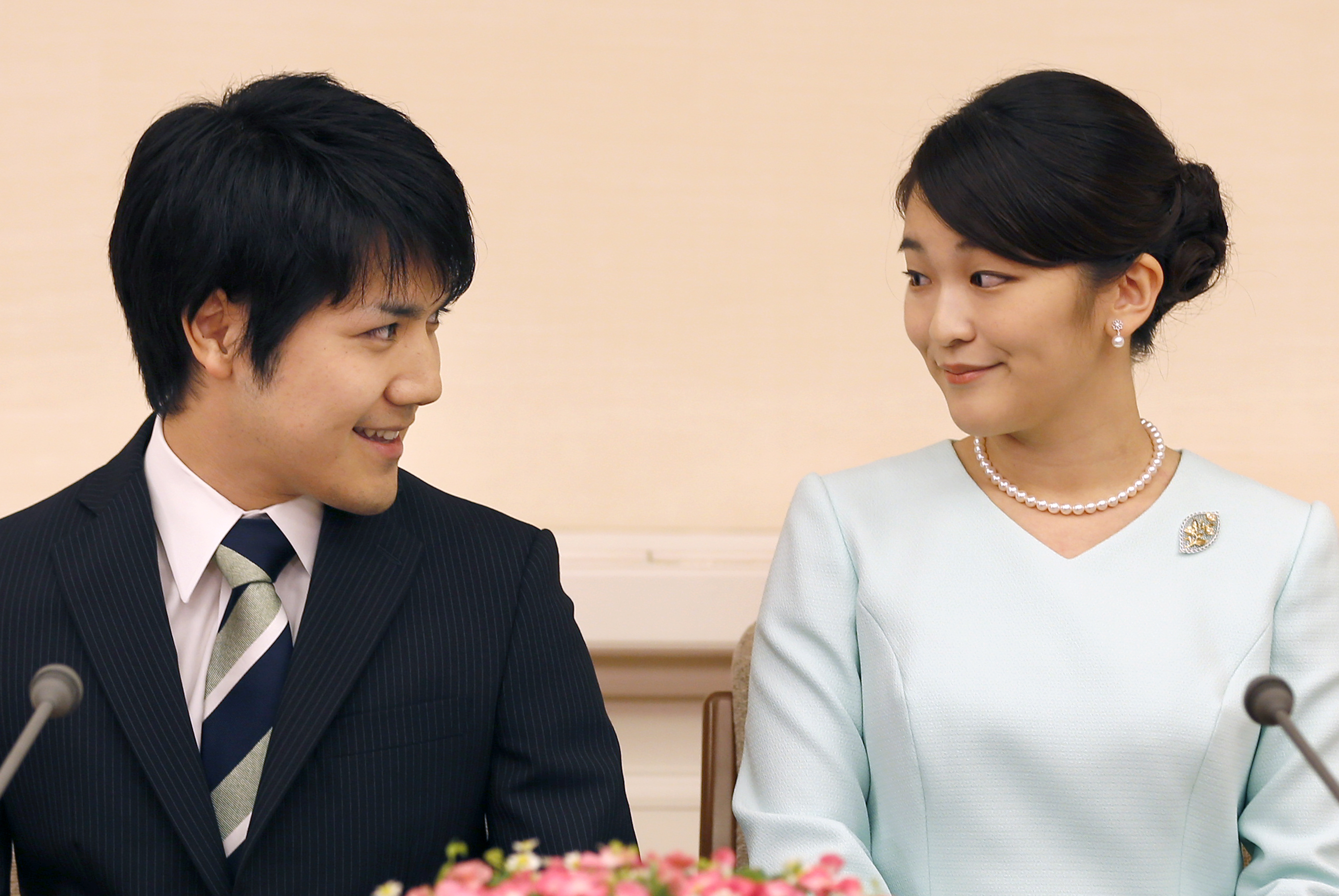 Princess Mako and her fiance Kei Komuro 