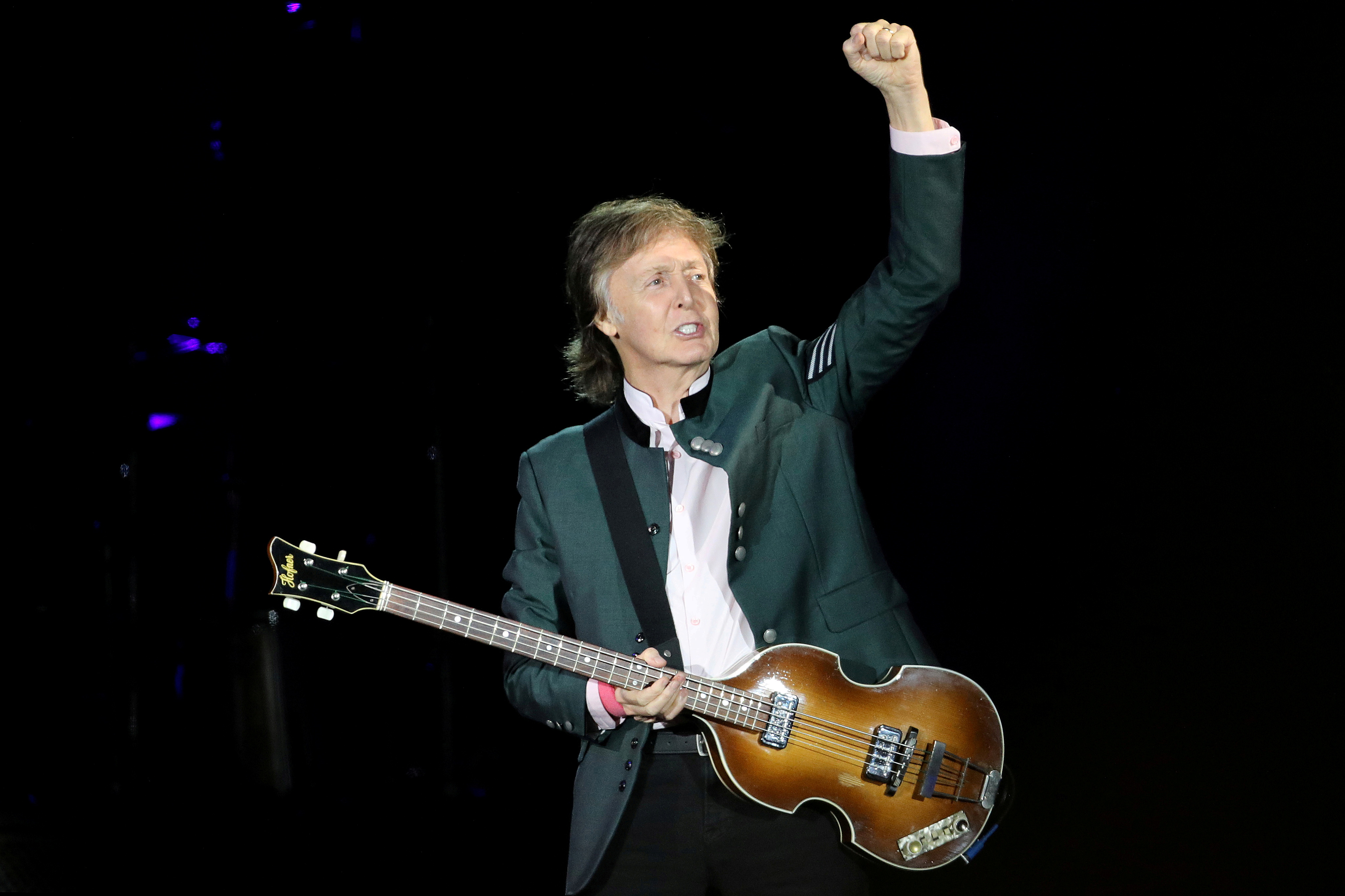 FILE PHOTO: Paul McCartney performs during the "One on One" tour concert in Porto Alegre