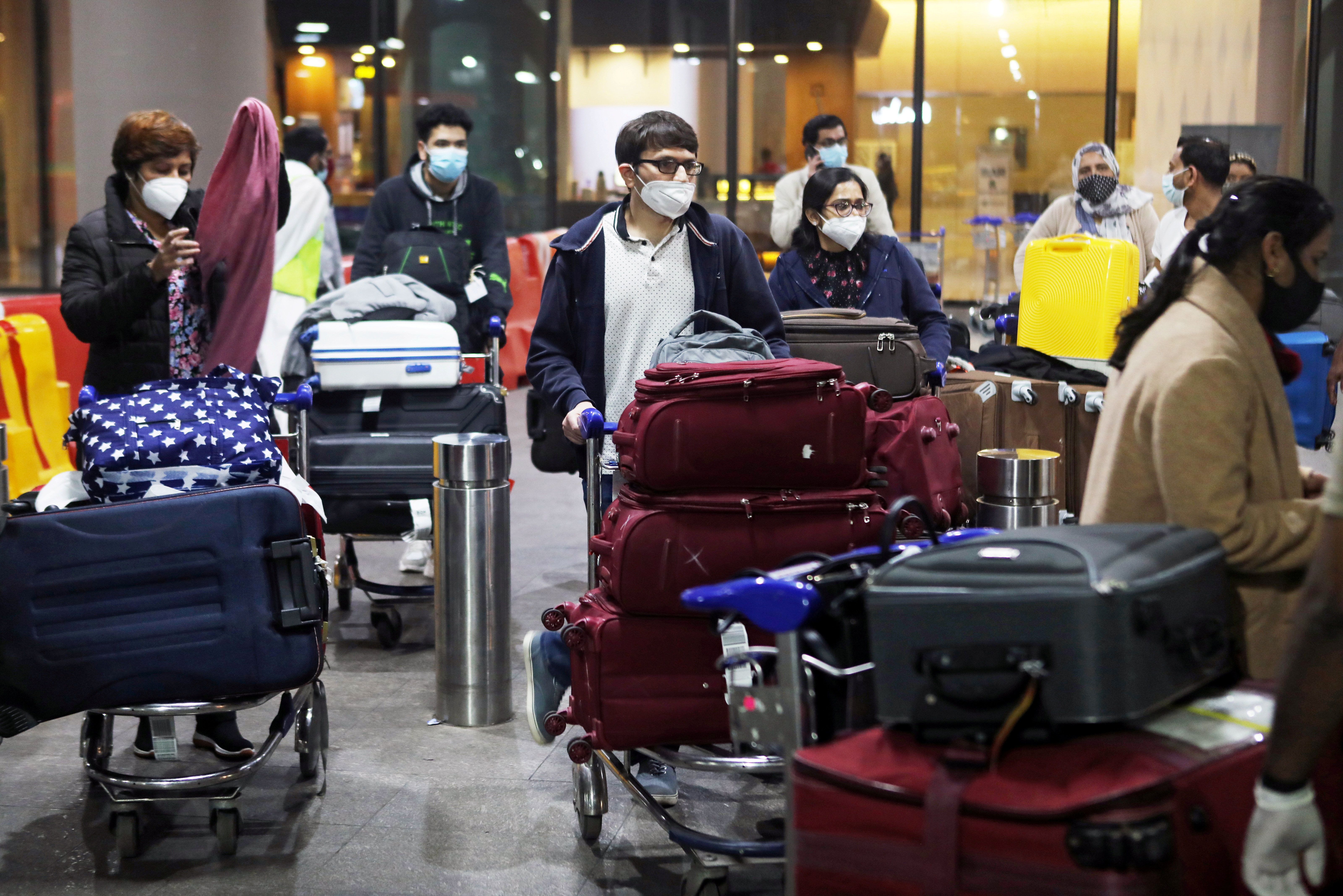 FILE PHOTO: India announces suspension of all flights from the UK