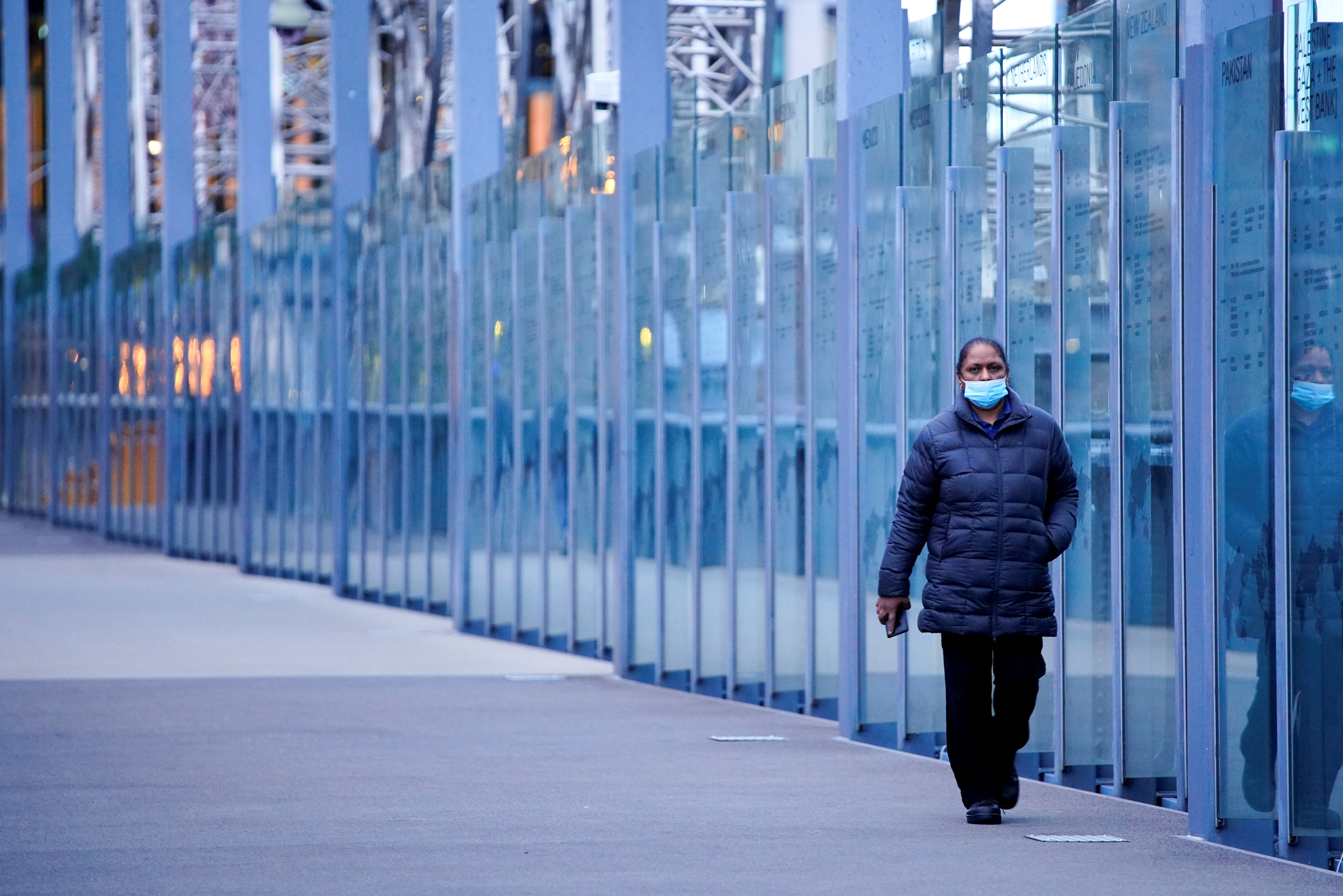 FILE PHOTO: The first morning of a COVID-19 lockdown in Melbourne