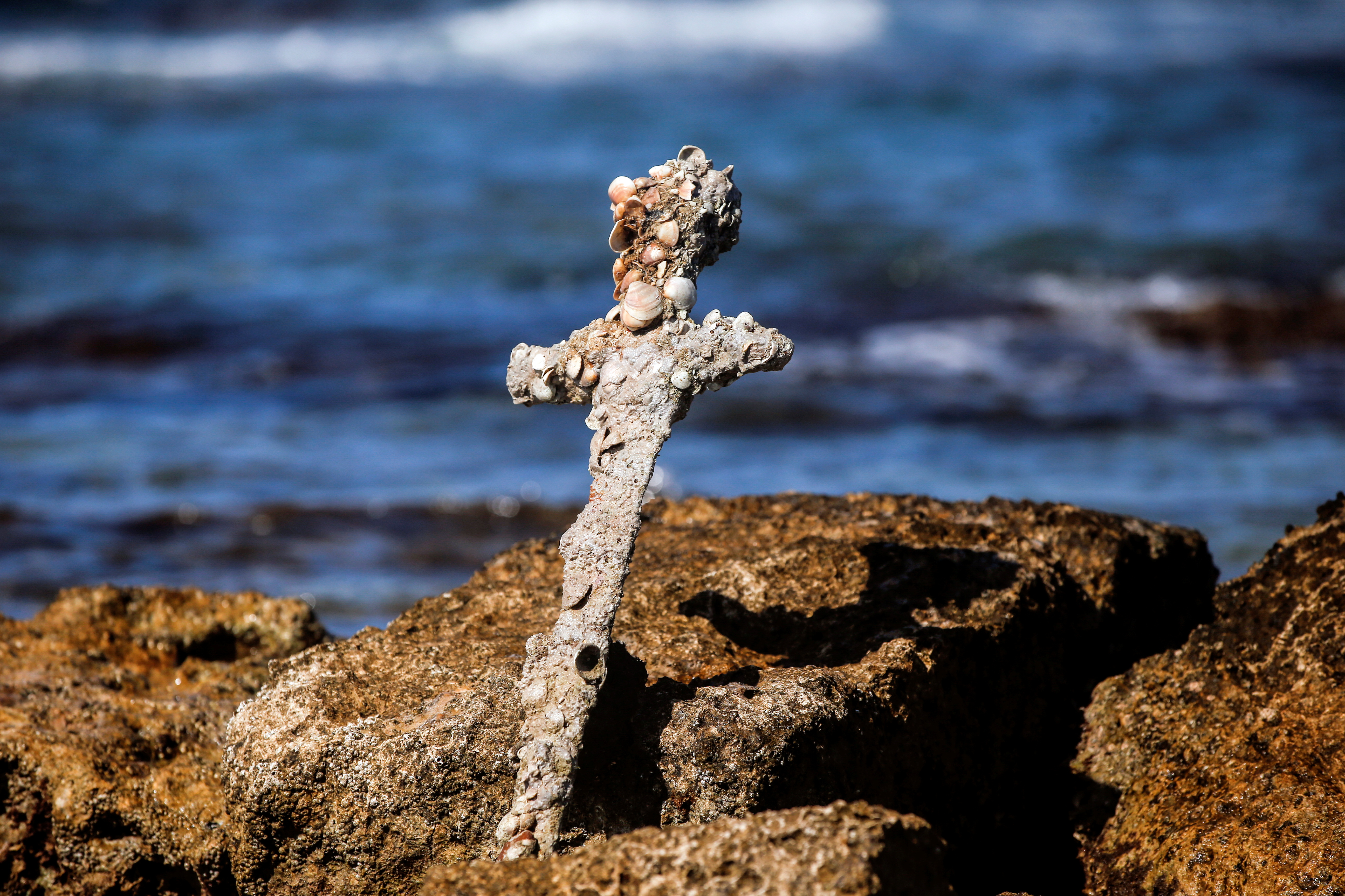 Diver finds 900-year-old crusader’s sword off the coast of Israel
