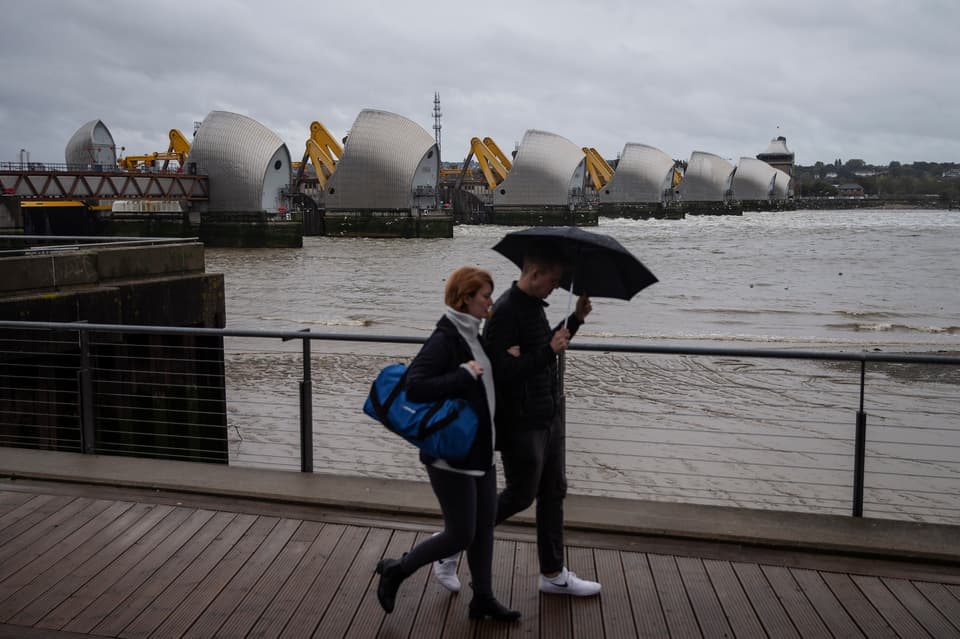 Thames Barrier Closed In Annual Full-Tide Exercise