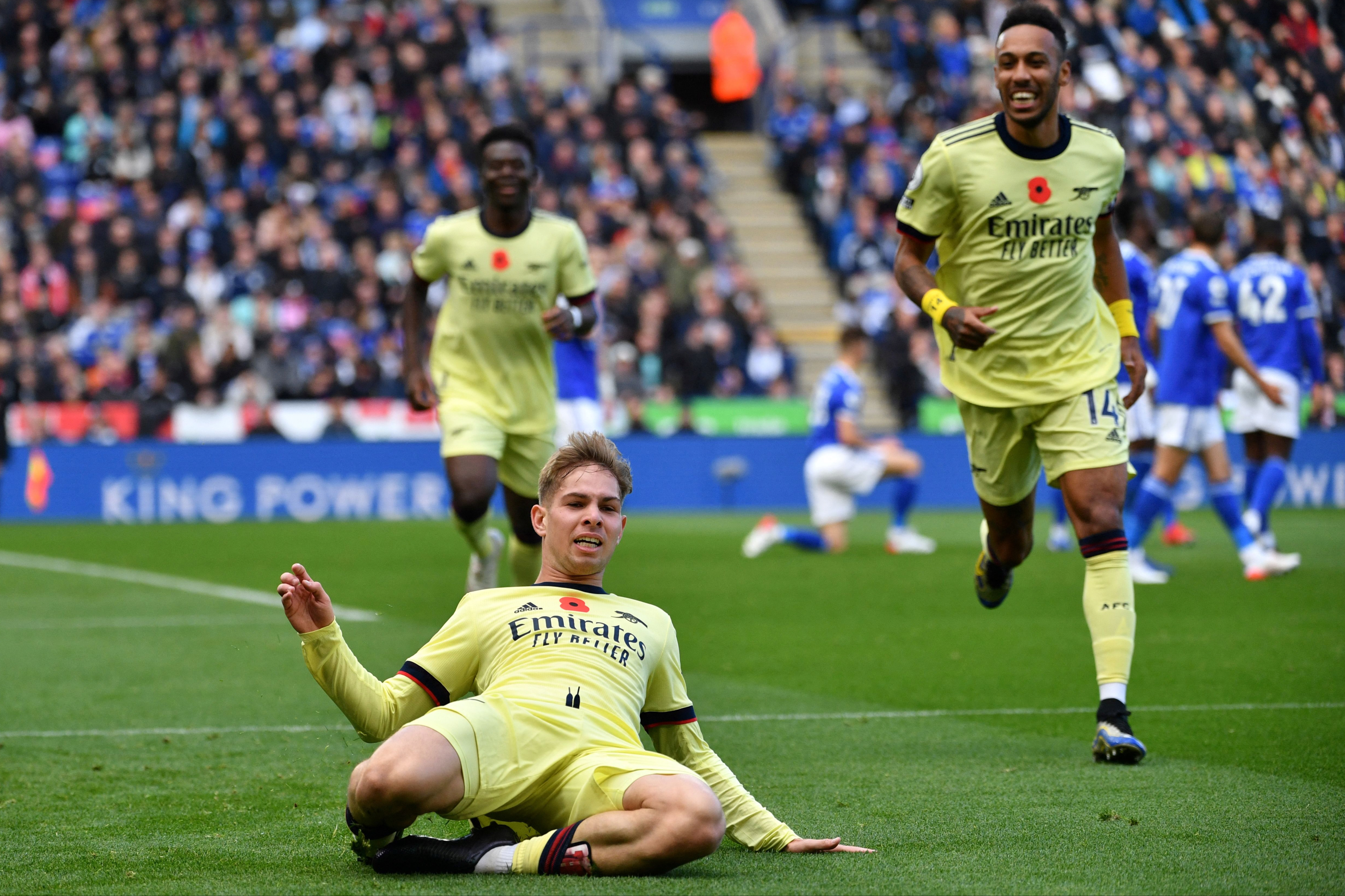 Leicester 0-2 Arsenal: Gabriel and Smith Rowe on target as Gunners pass Foxes test to continue resurgence 
