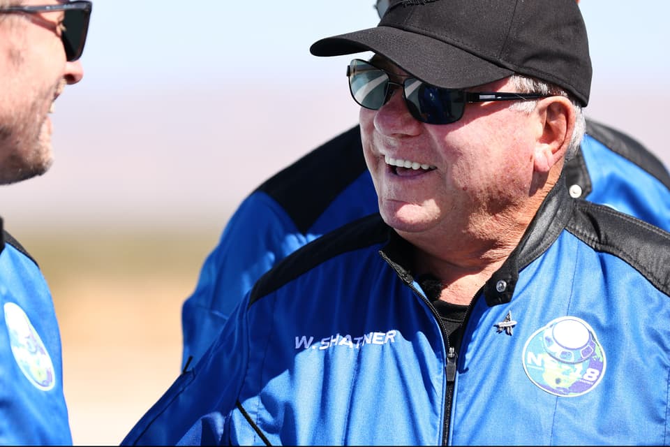 William Shatner Blue Origin Jeff Bezos