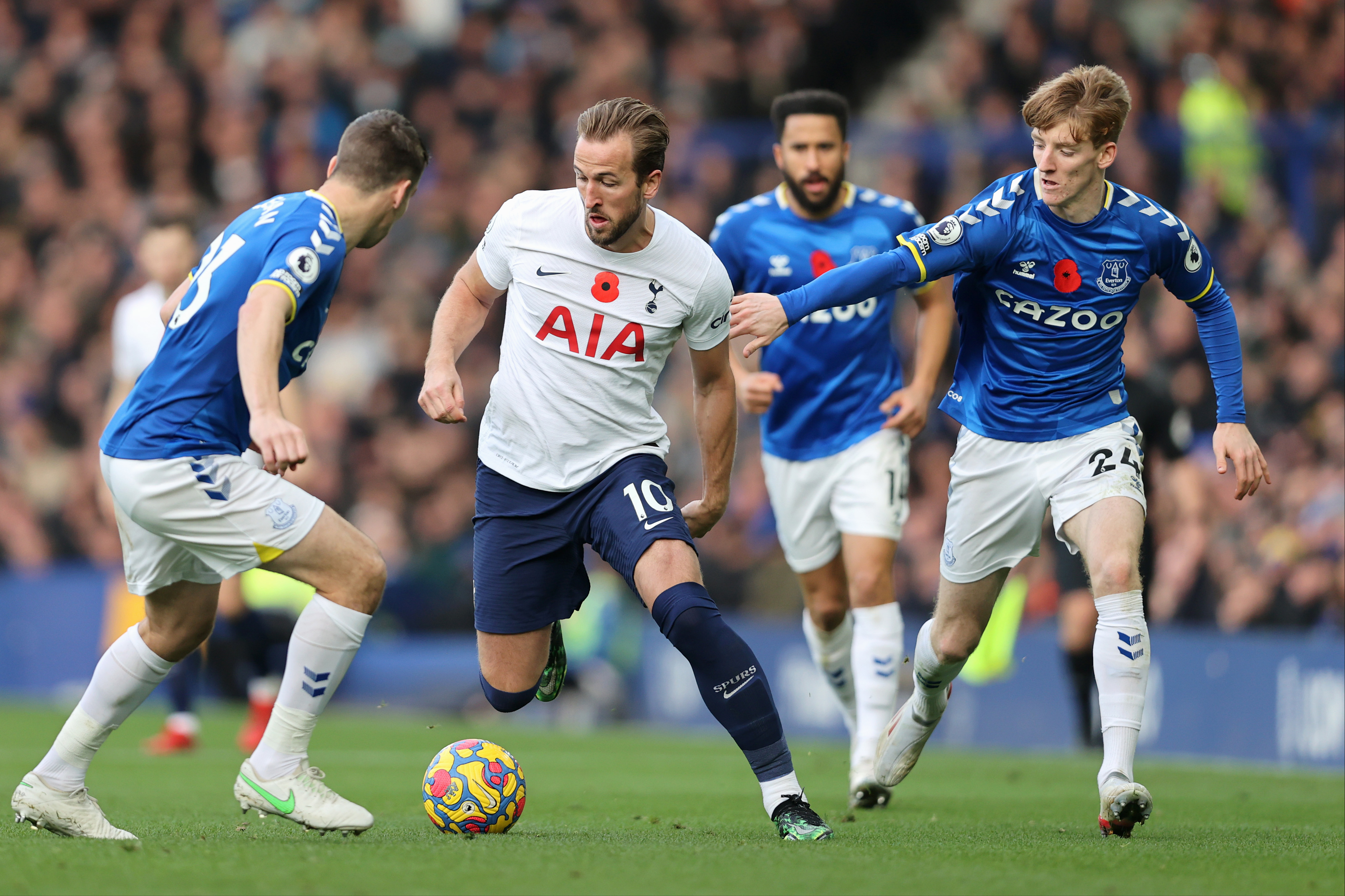 Tottenham player ratings vs Everton: Antonio Conte’s appointment fails to magic Harry Kane back to form