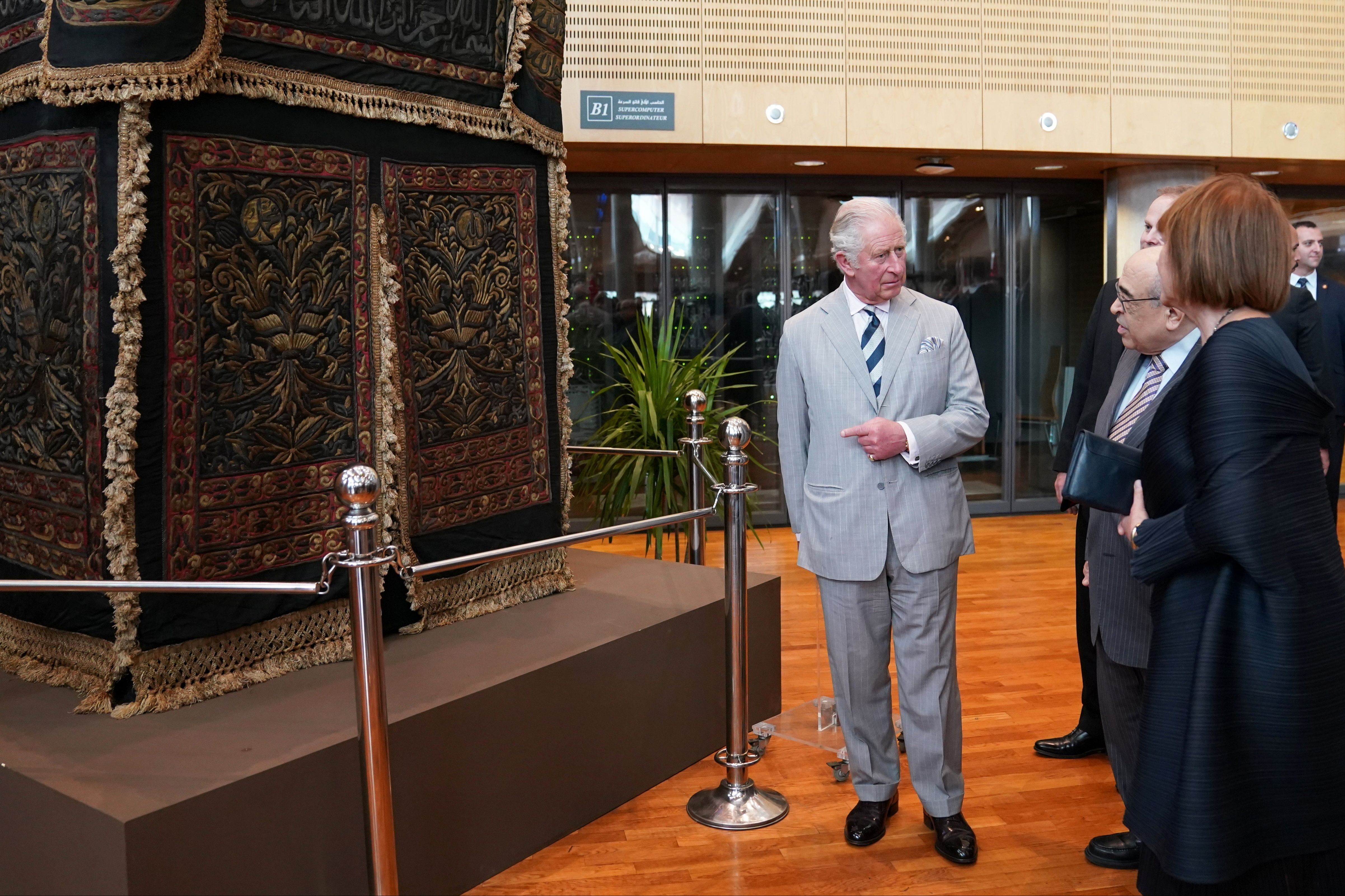 Britain's Prince Charles visits the Bibliotheca Alexandrina