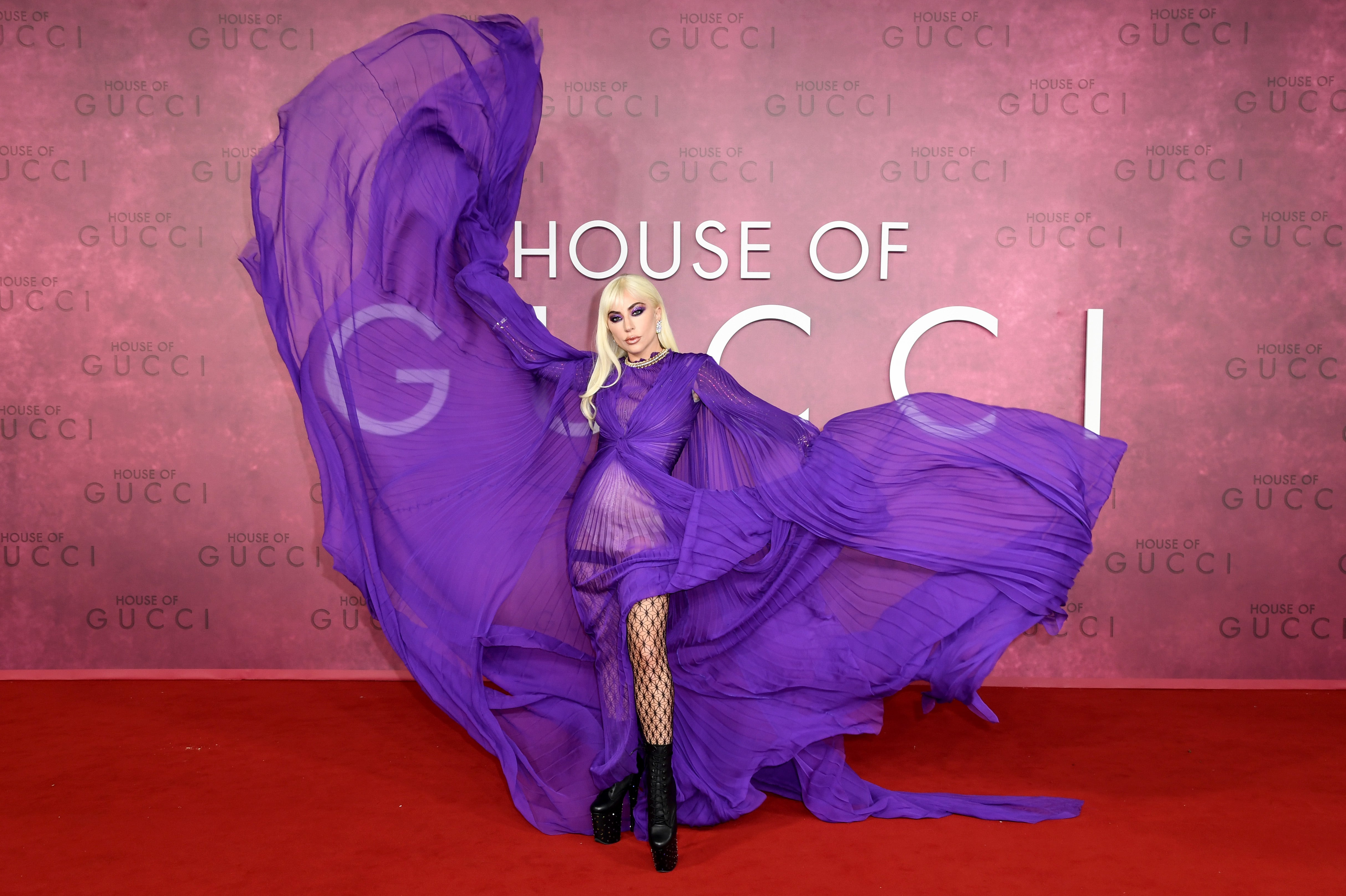 *** YEAR IN REVIEW *** Metro-Goldwyn-Mayer Studios And Universal Pictures Presents The UK Premiere Of "House of Gucci" - Red Carpet