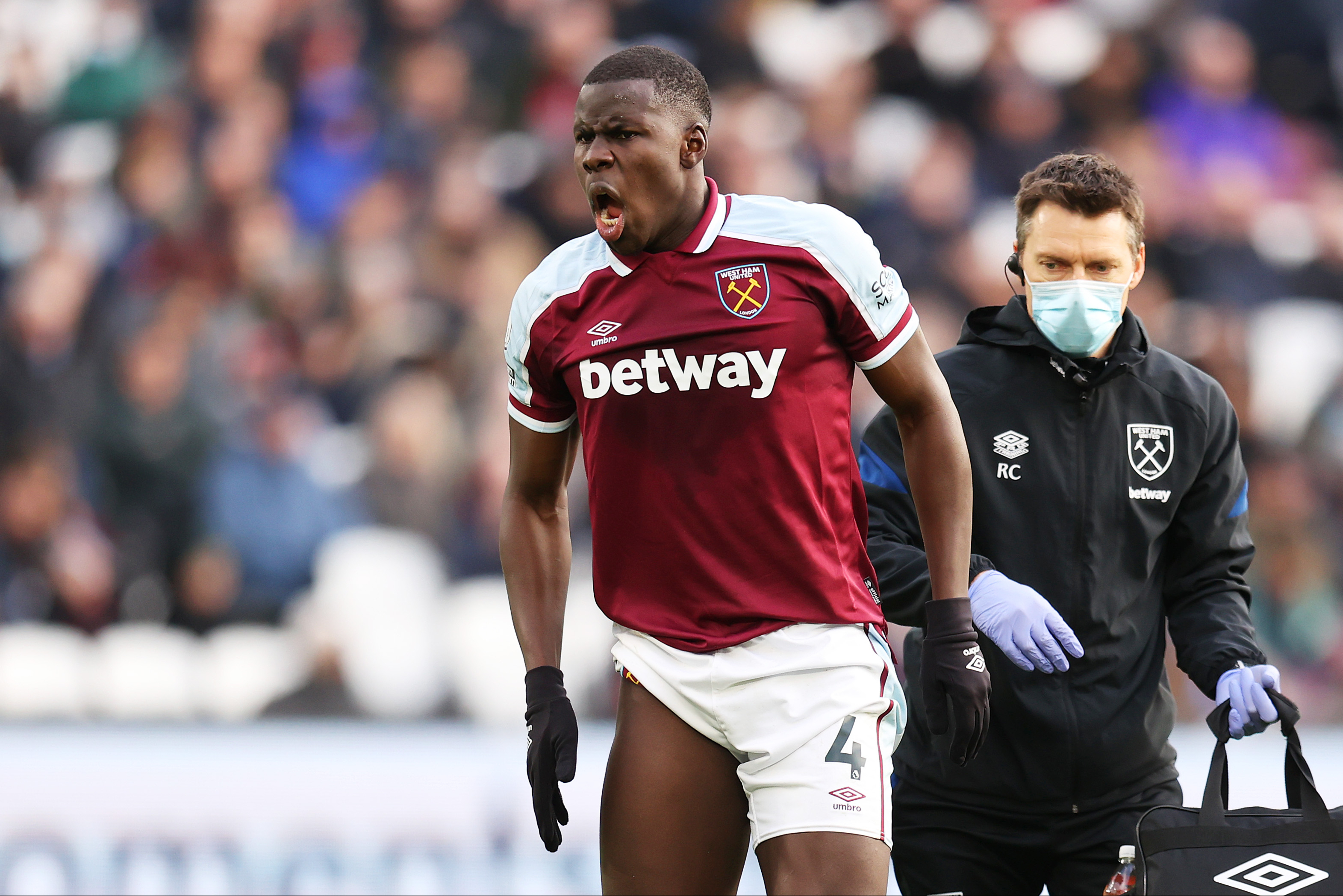 West Ham given Kurt Zouma injury boost with defender aiming for return against Manchester United