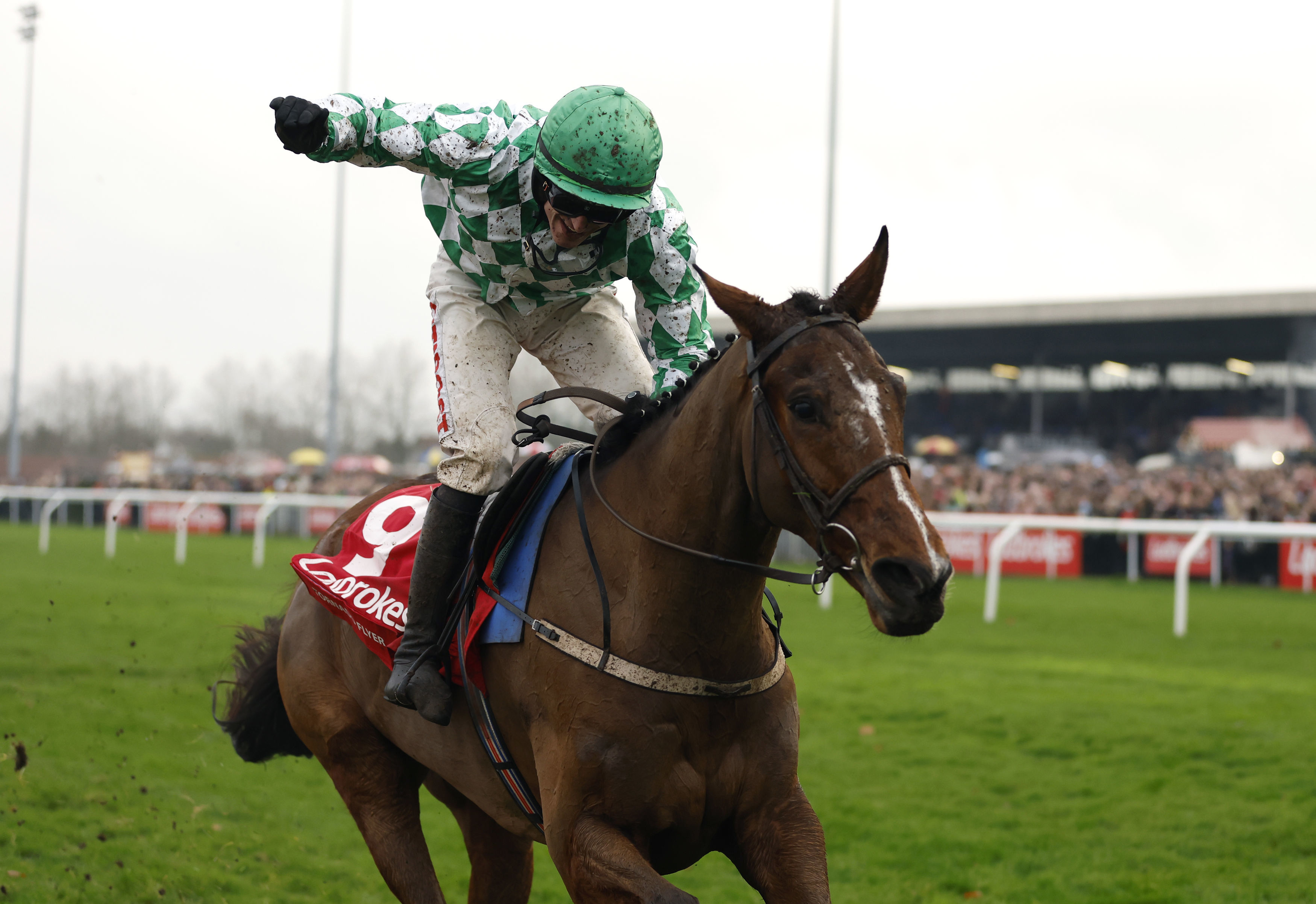 Tornado Flyer swoops to shock King George victory at Kempton