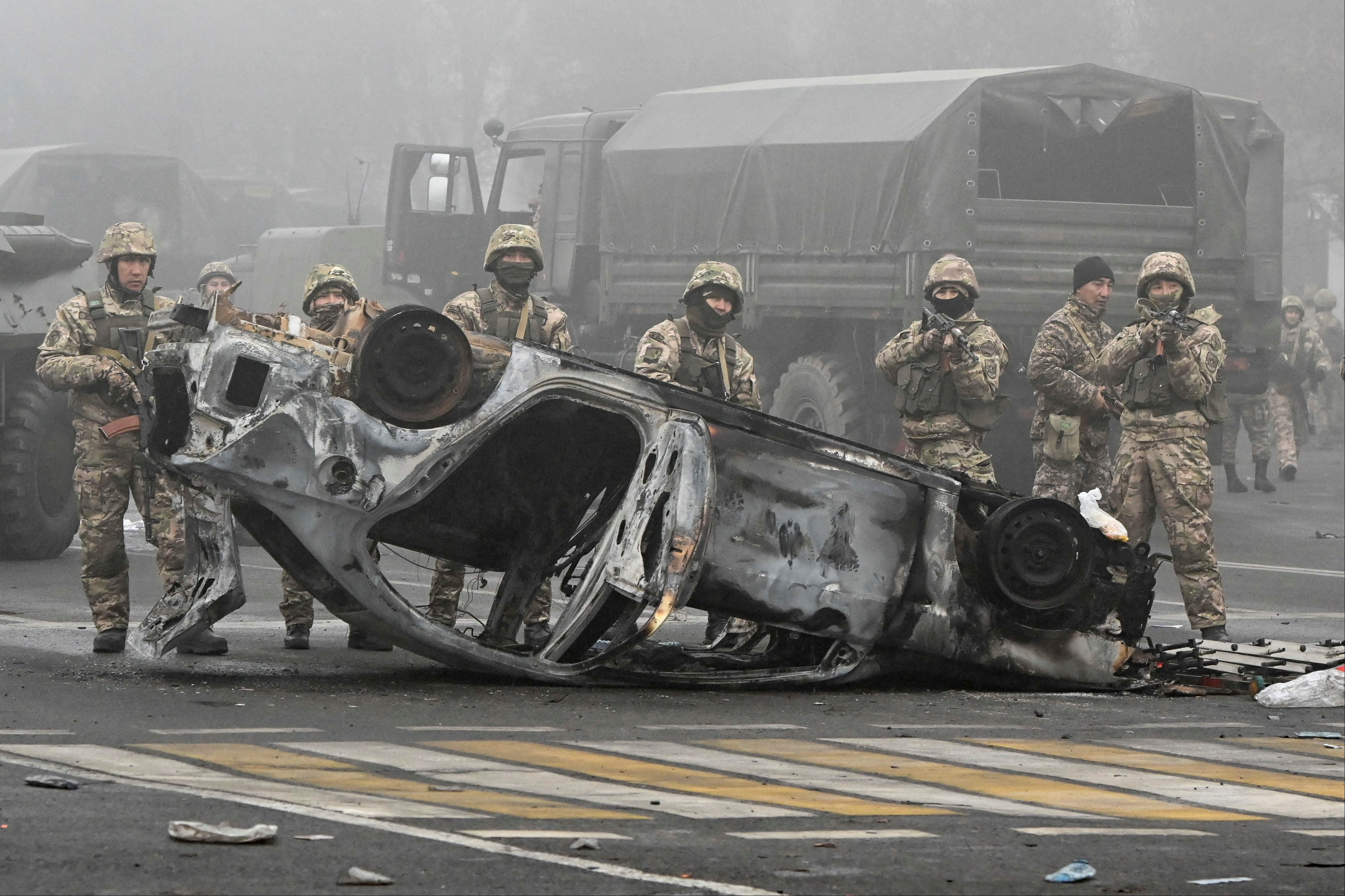 Protests erupt after fuel price rise in Almaty