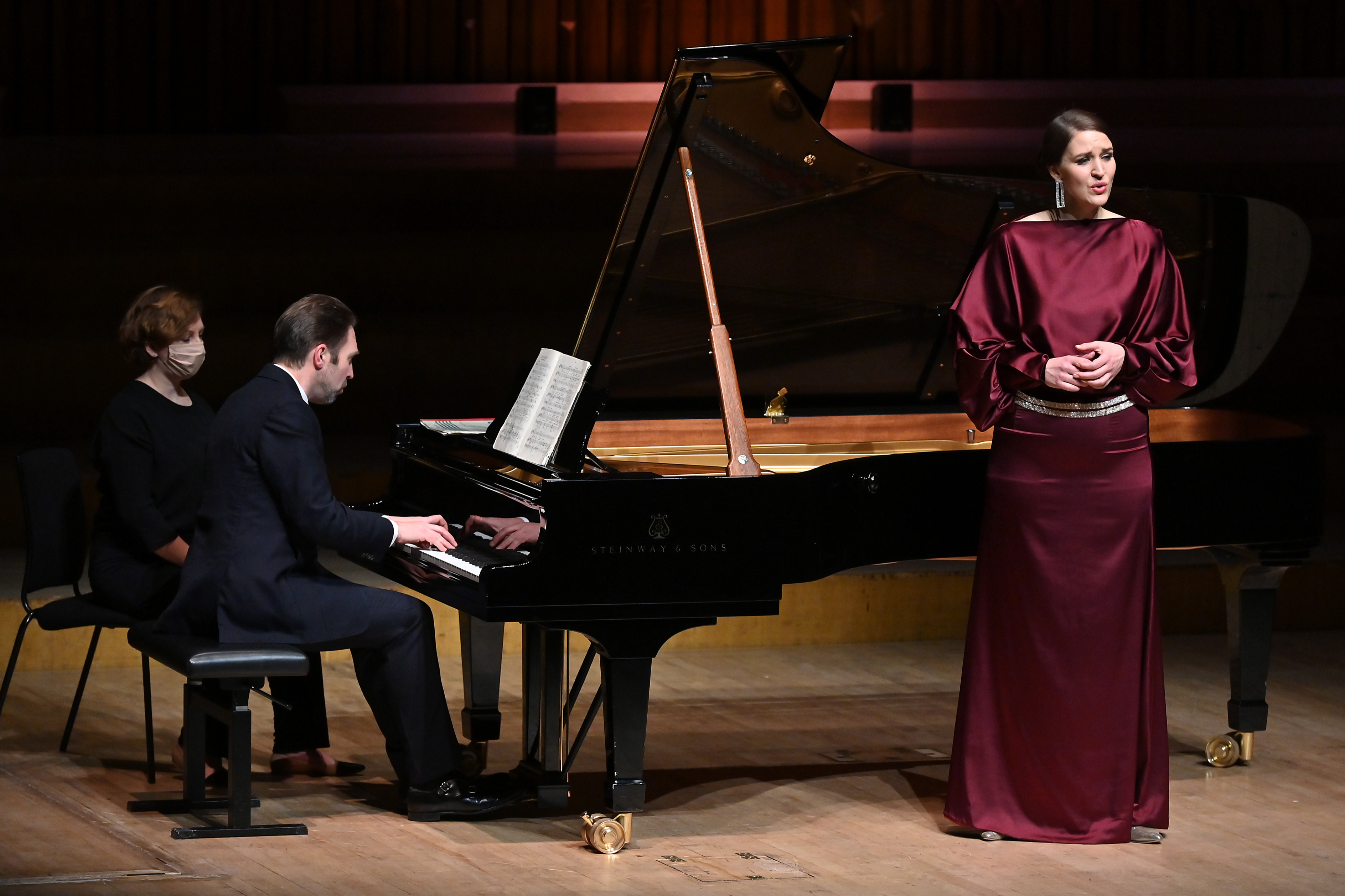 Soprano Lise Davidsen is accompanied by Leif Ove Andsnes on piano in the Barbican Hall on Thursday, 13 Jan. 2022