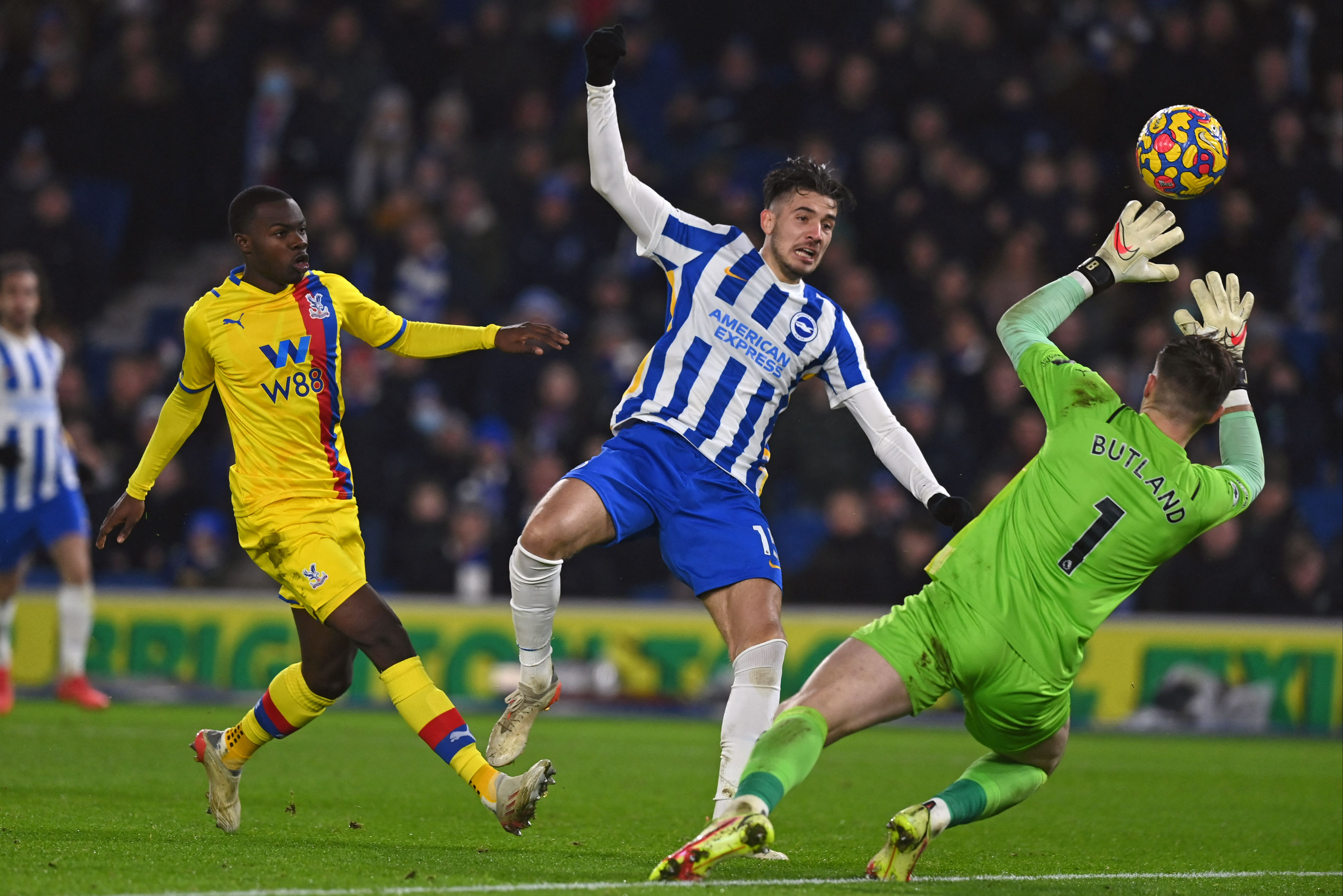 Patrick Vieira hails ‘good character’ Jack Butland after Crystal Palace heroics during Brighton draw