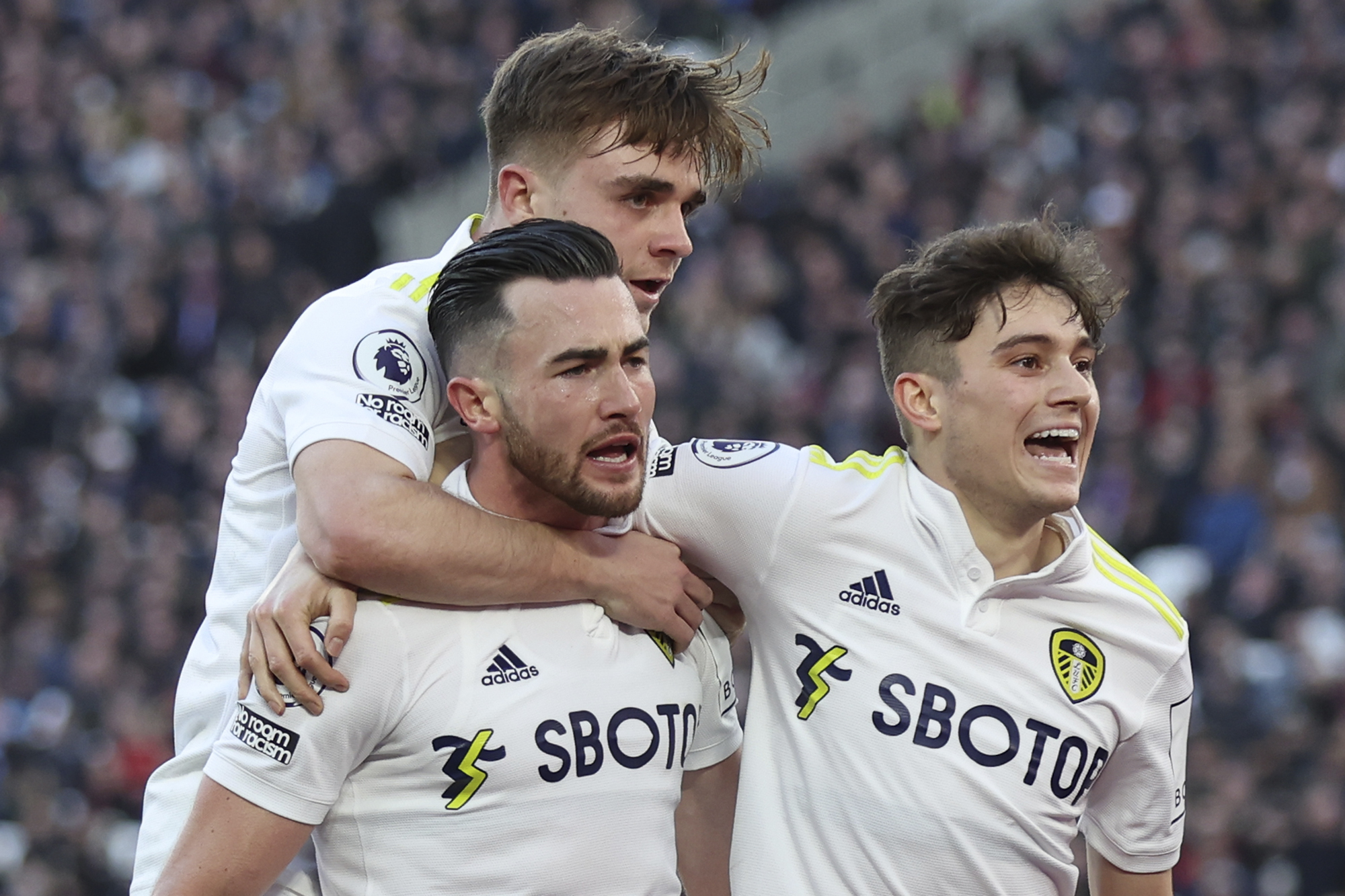 West Ham 2-3 Leeds: Harrison hat-trick hits Hammers’ top-four hopes