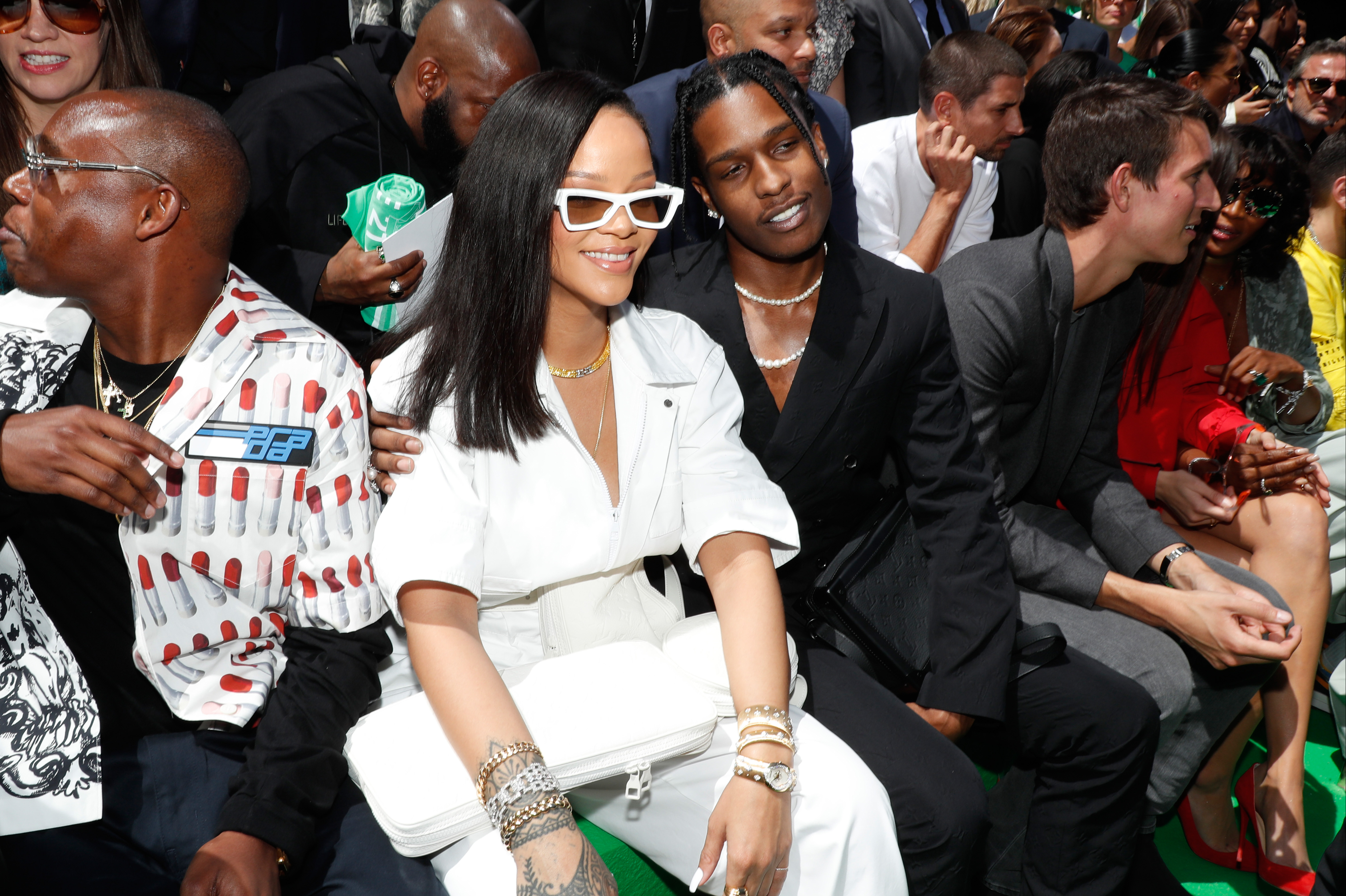 Louis Vuitton: Front Row - Paris Fashion Week - Menswear Spring/Summer 2019