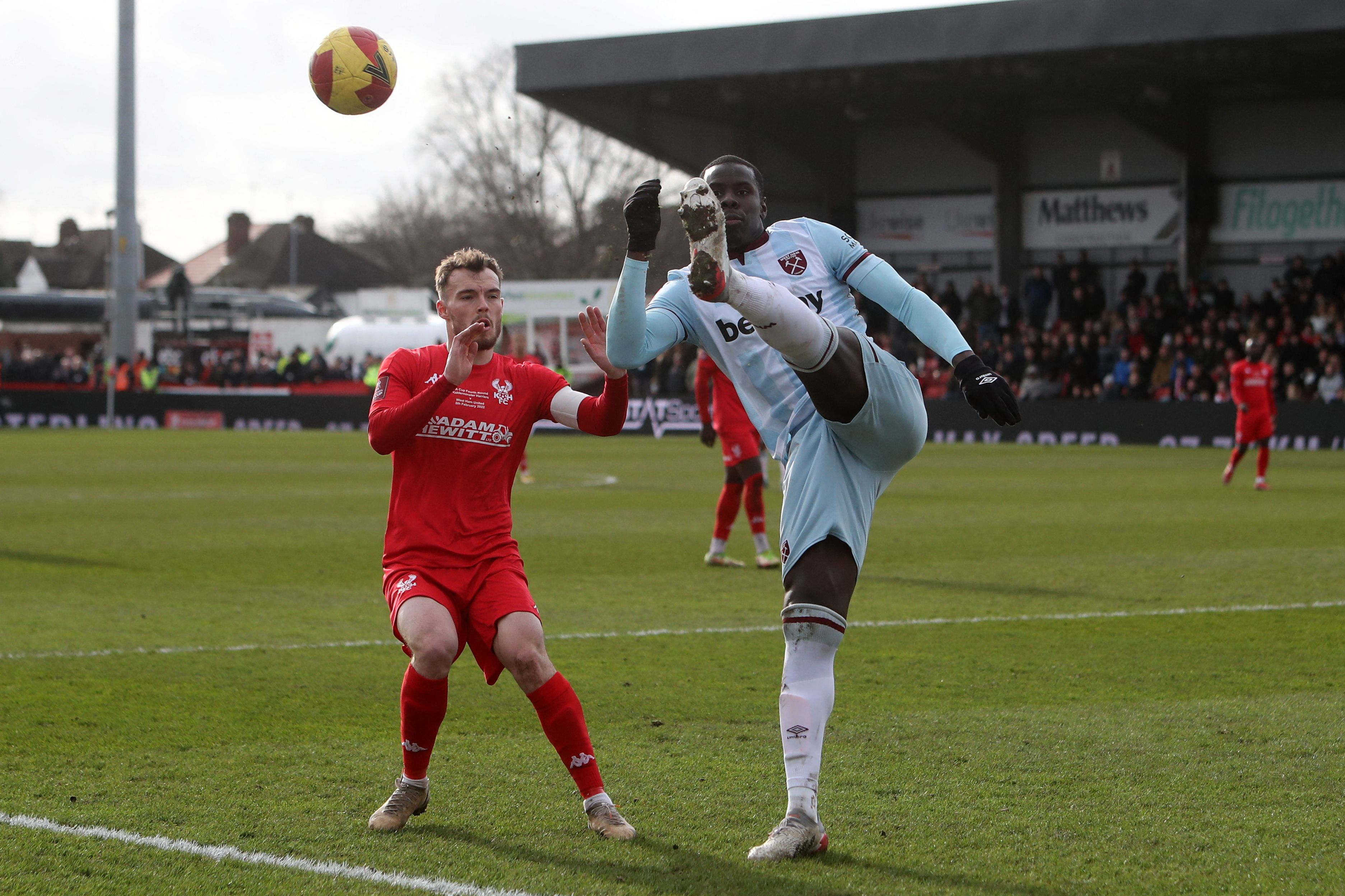 West Ham optimistic over Kurt Zouma knee injury in Kidderminster FA Cup win