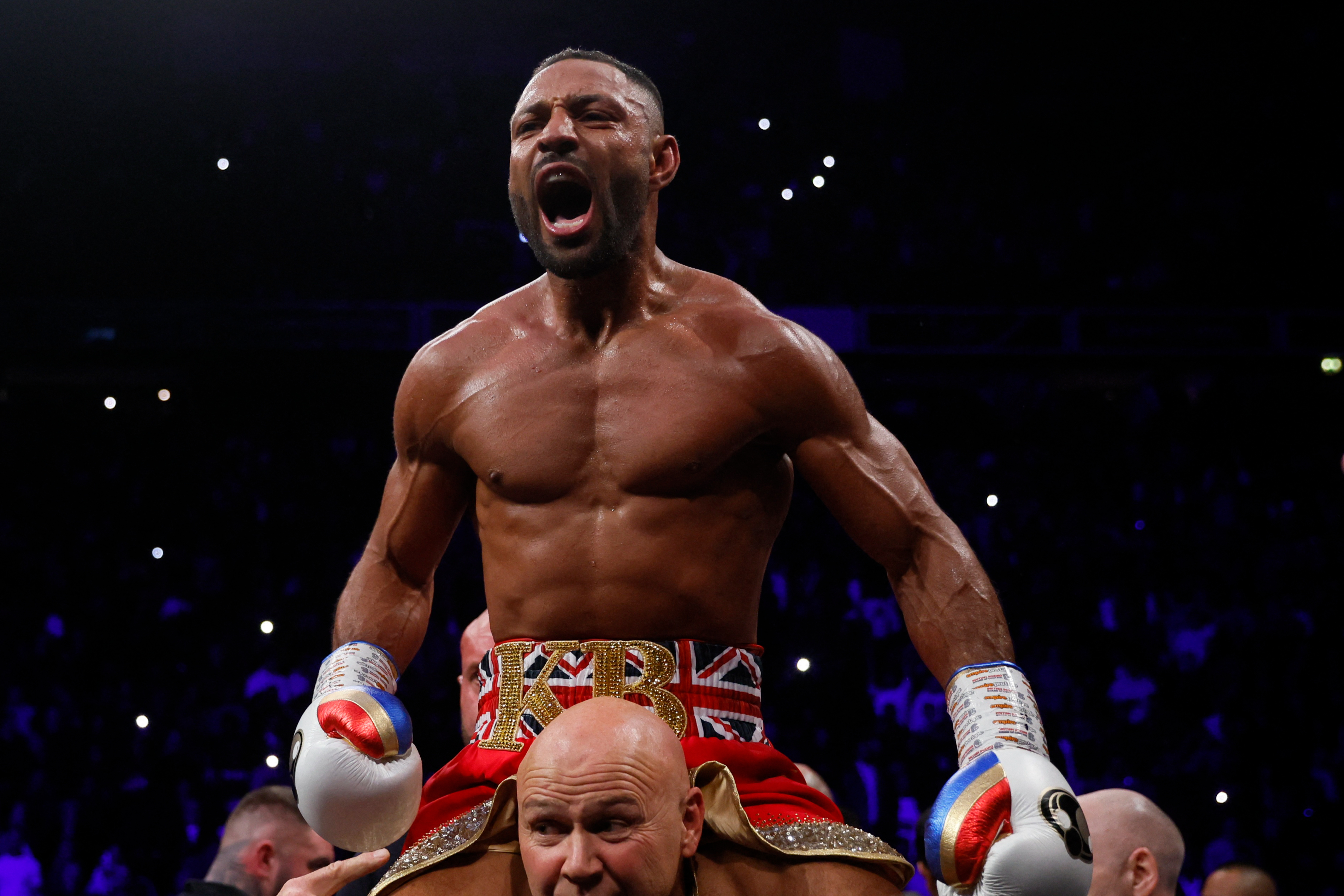 Dominant Kell Brook stops arch-rival Amir Khan in six rounds to triumph in Manchester grudge match