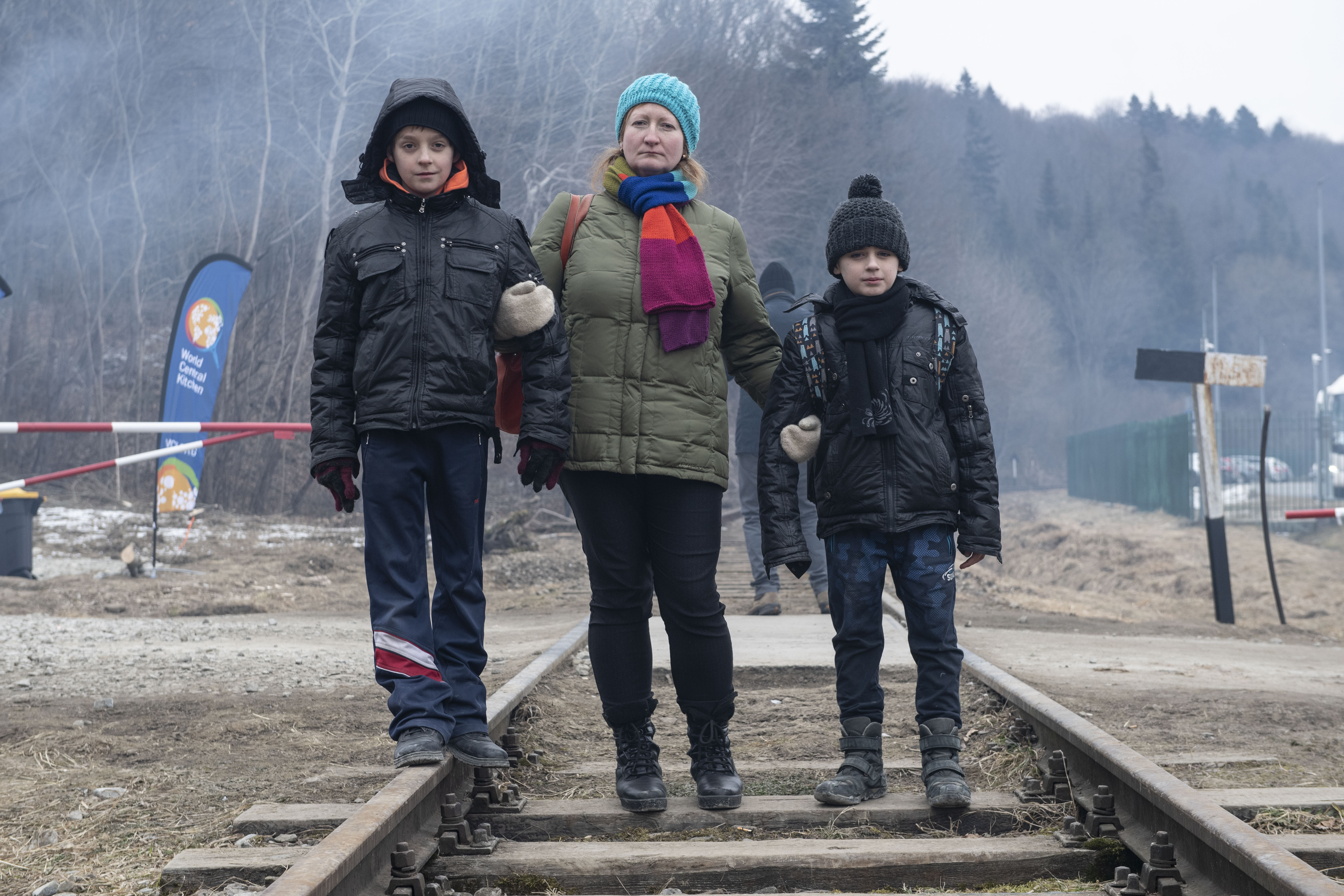 ‘We’ll return to Kyiv after the victory’: Desperation for Ukrainian refugees on Polish border
