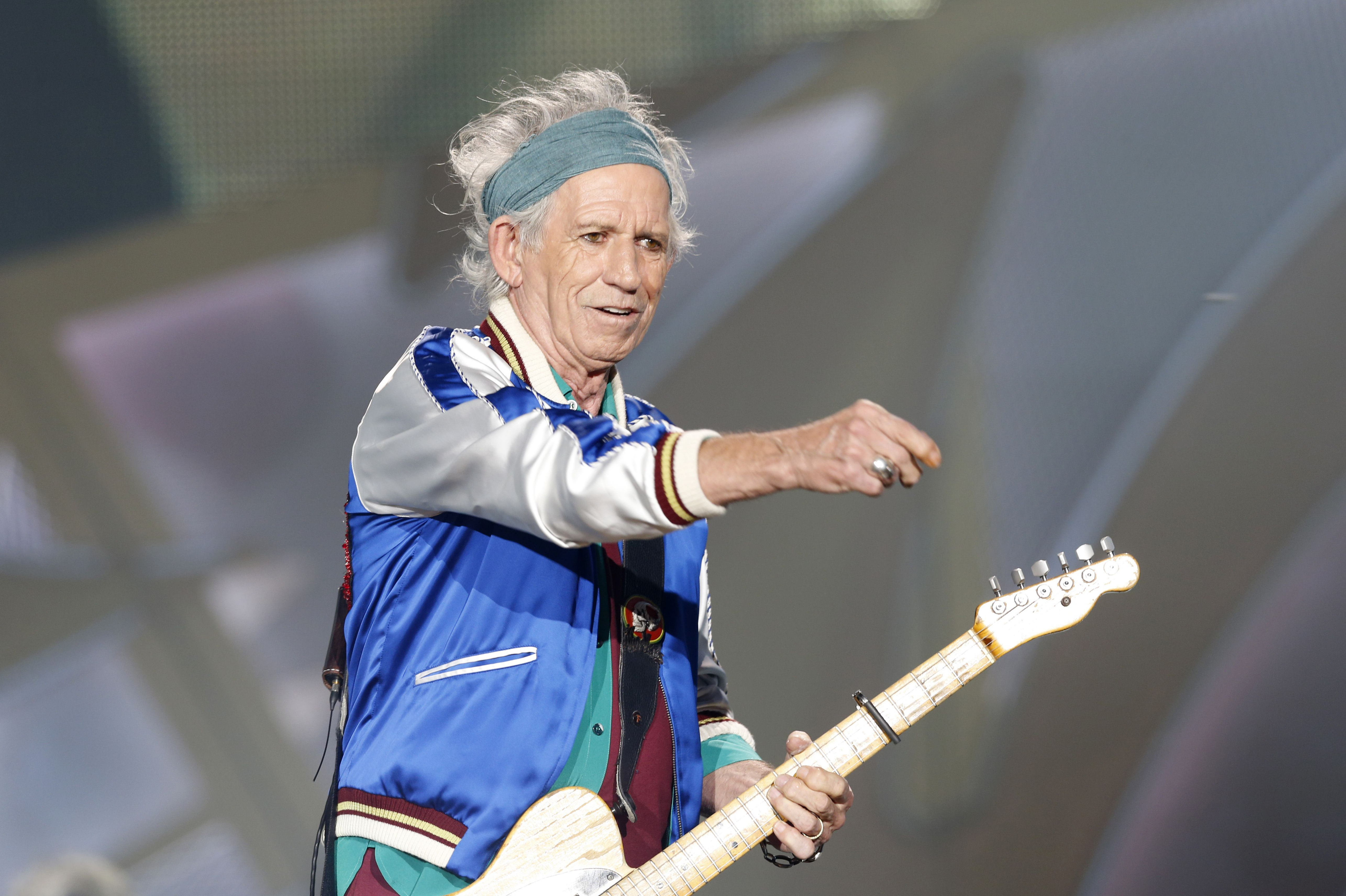 Keith Richards of the Rolling Stones per