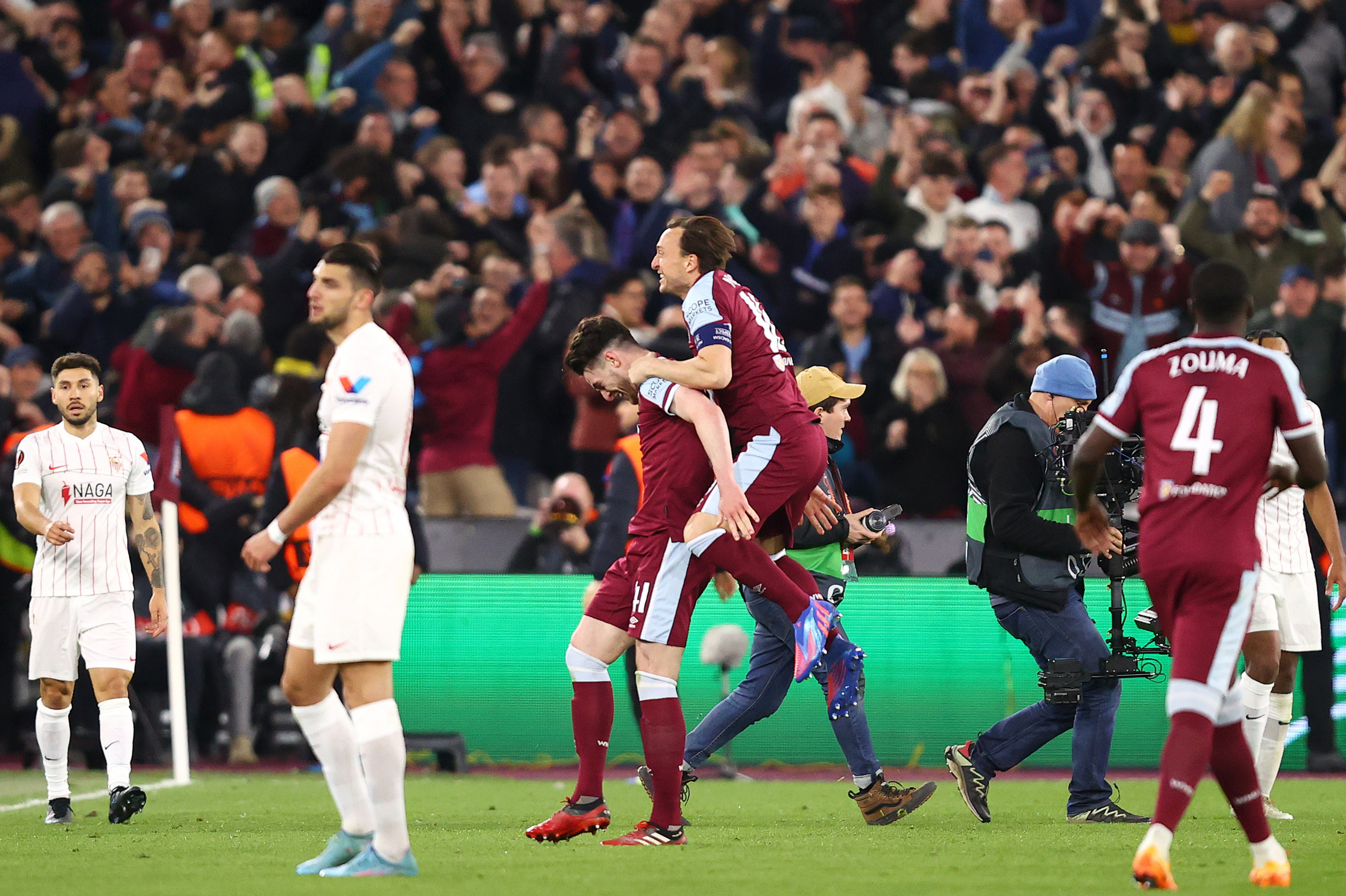 West Ham player ratings vs Sevilla: Declan Rice runs the game as Tomas Soucek raises the roof