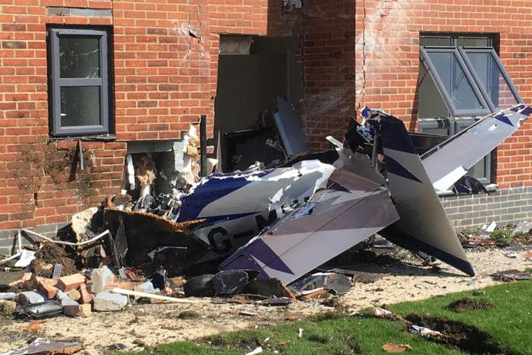 Light aircraft crash