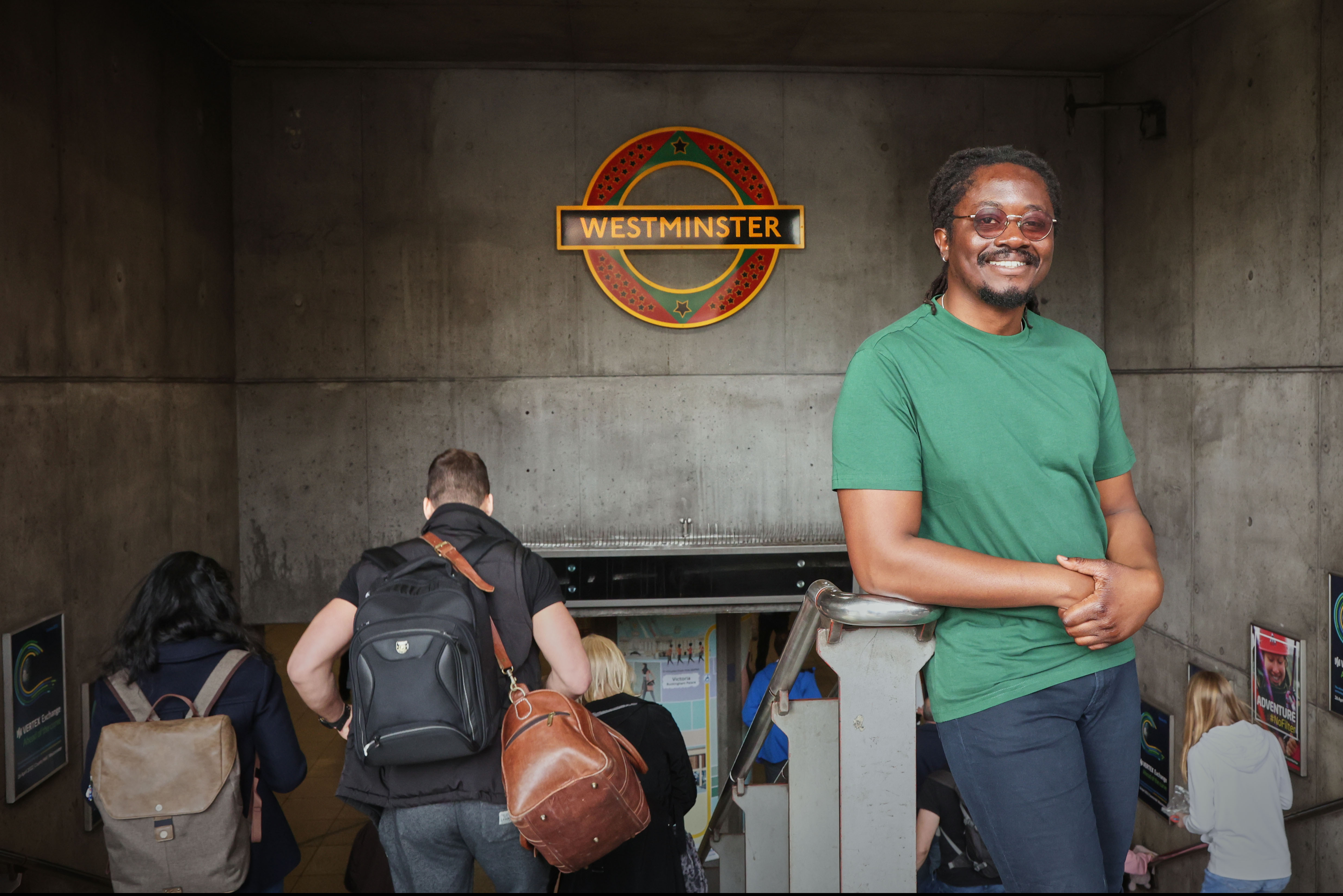 Artist interview: Larry Achiampong on his new permanent work at Westminster Underground Station