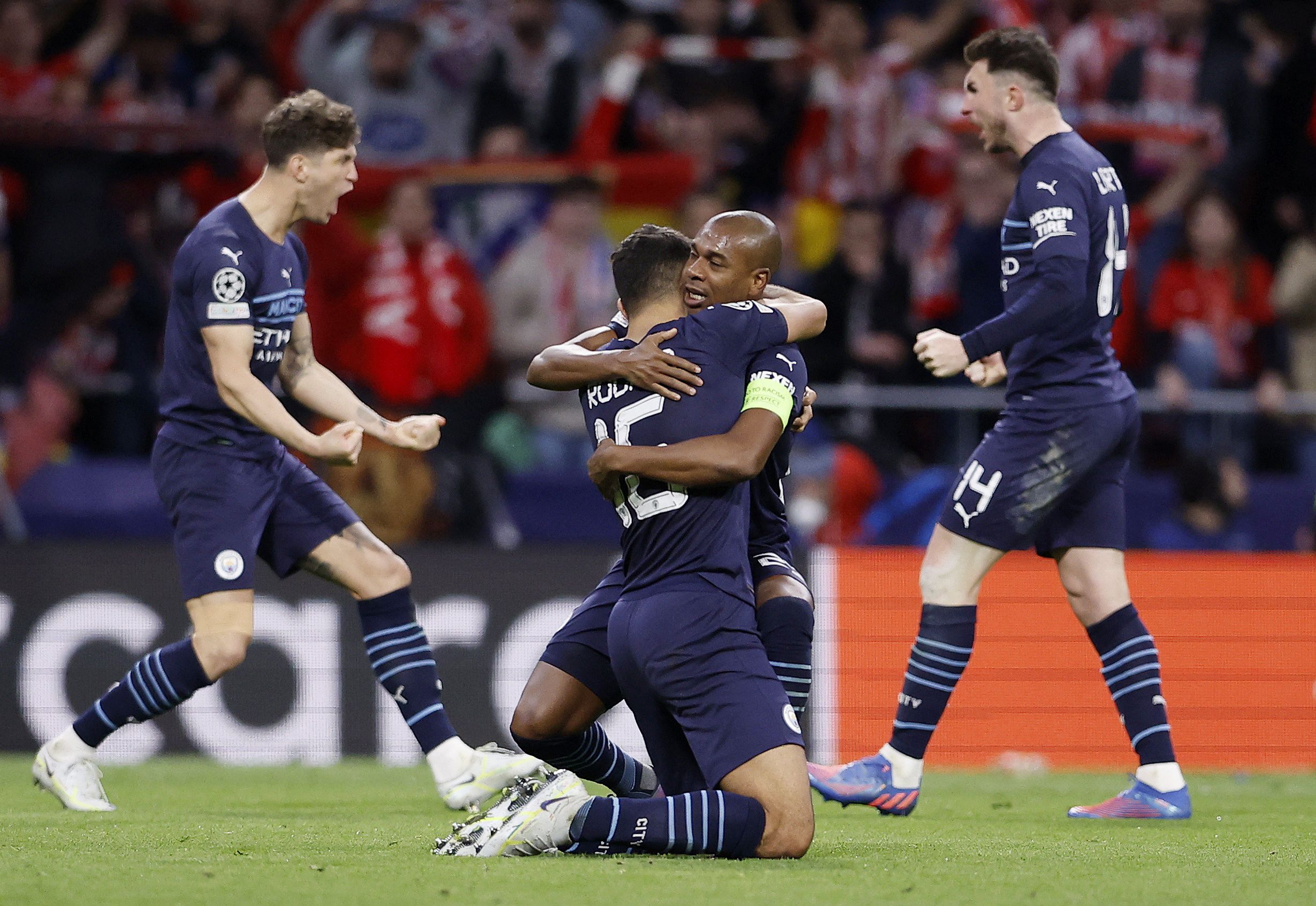 Atletico Madrid 0-0 Man City (0-1 agg): Pep Guardiola’s side book place in Champions League semi-finals