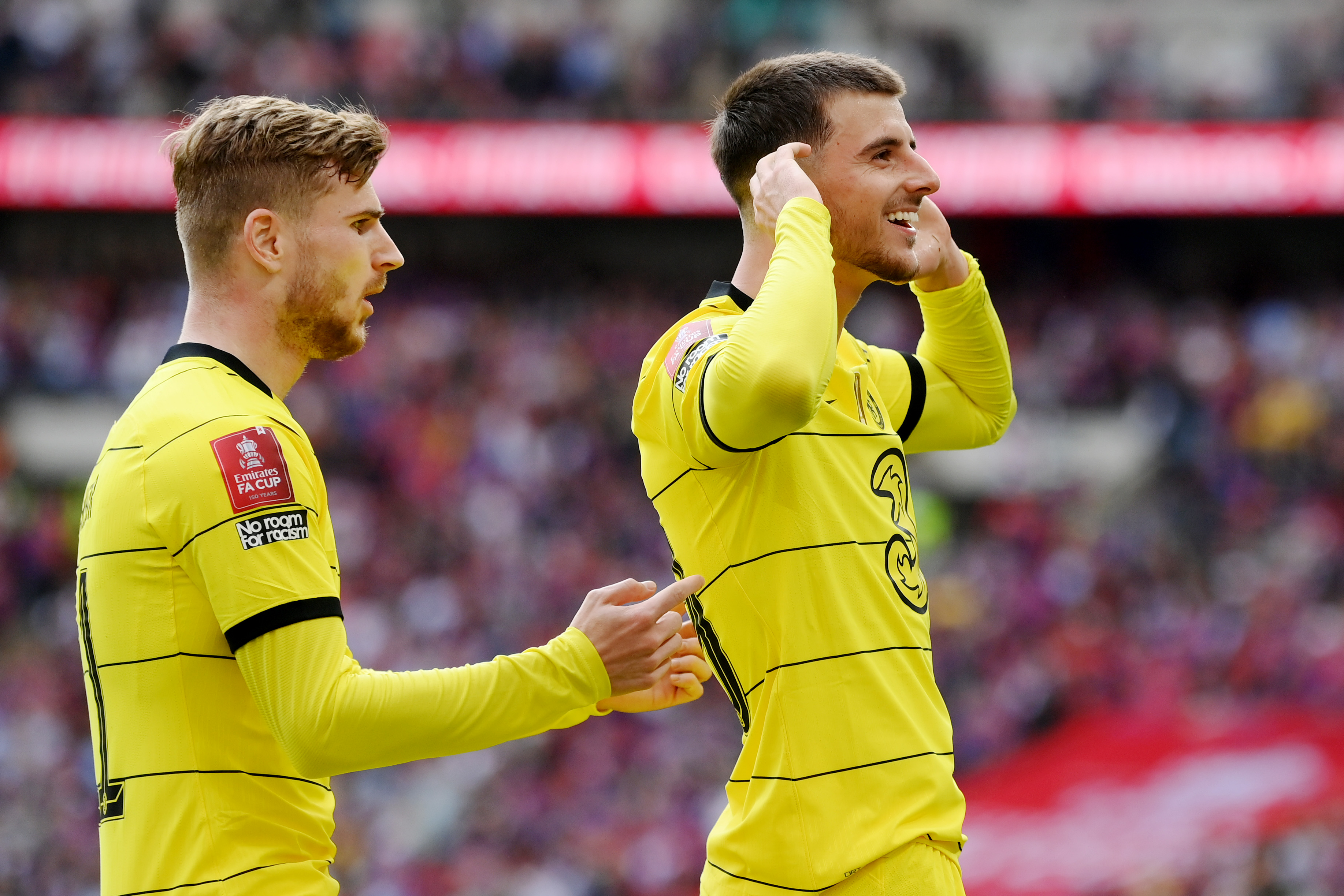 Mason Mount reveals why he and and Jorginho were ‘laughing’ at Timo Werner’s miss in Chelsea’s FA Cup win