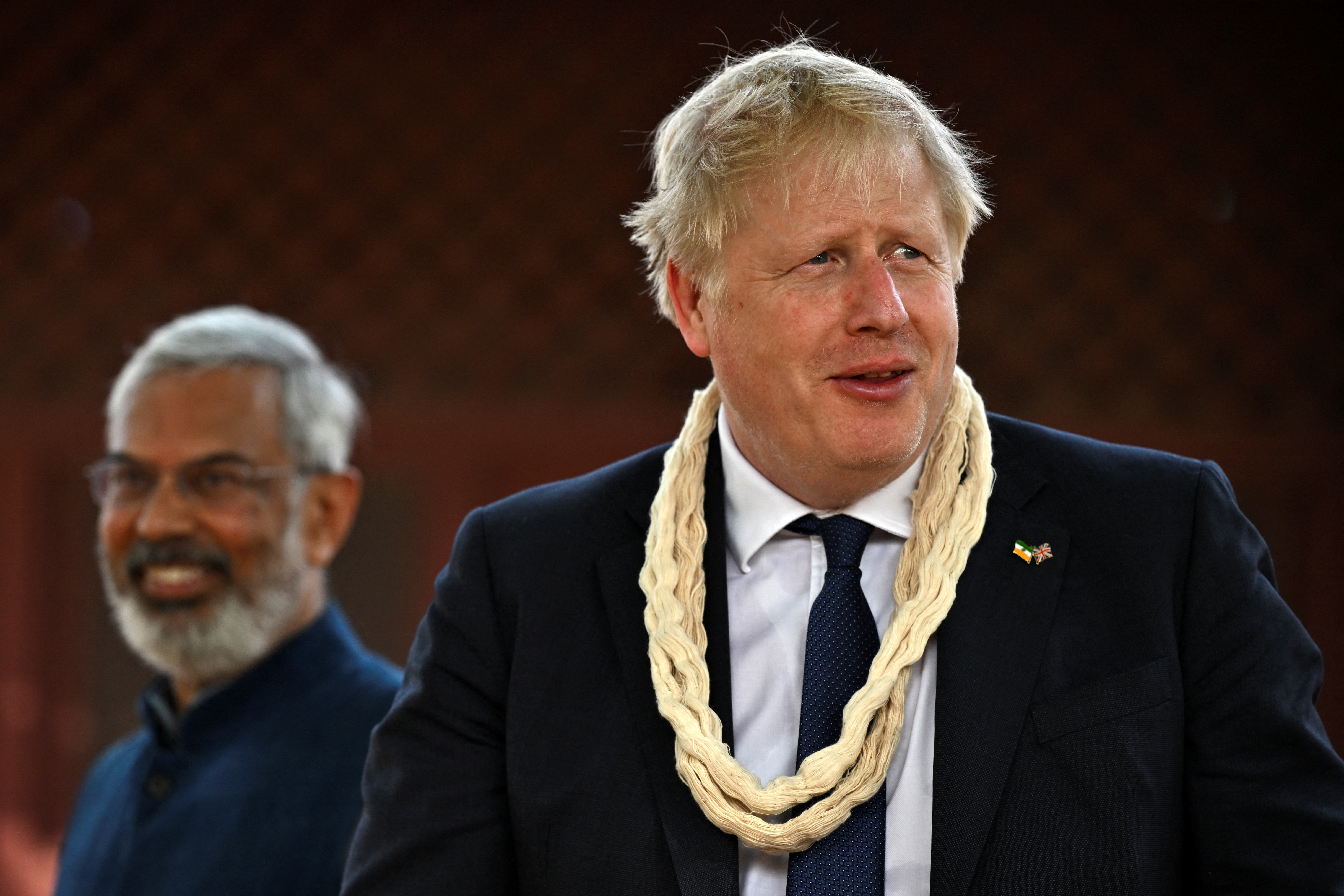 British Prime Minister Boris Johnson on a two-day visit to India