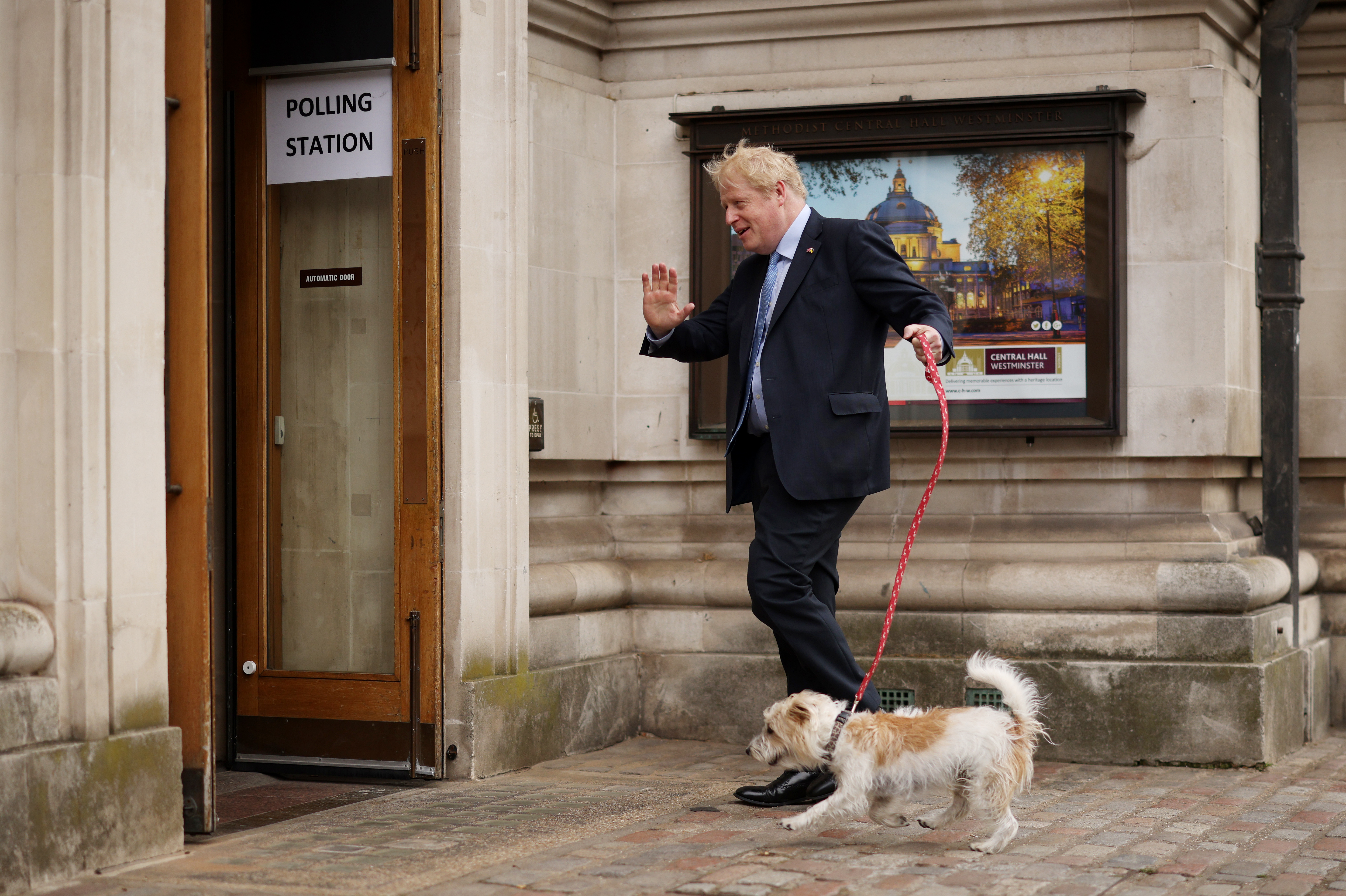 Conservative Leader Boris Johnson Votes In London's Local Elections