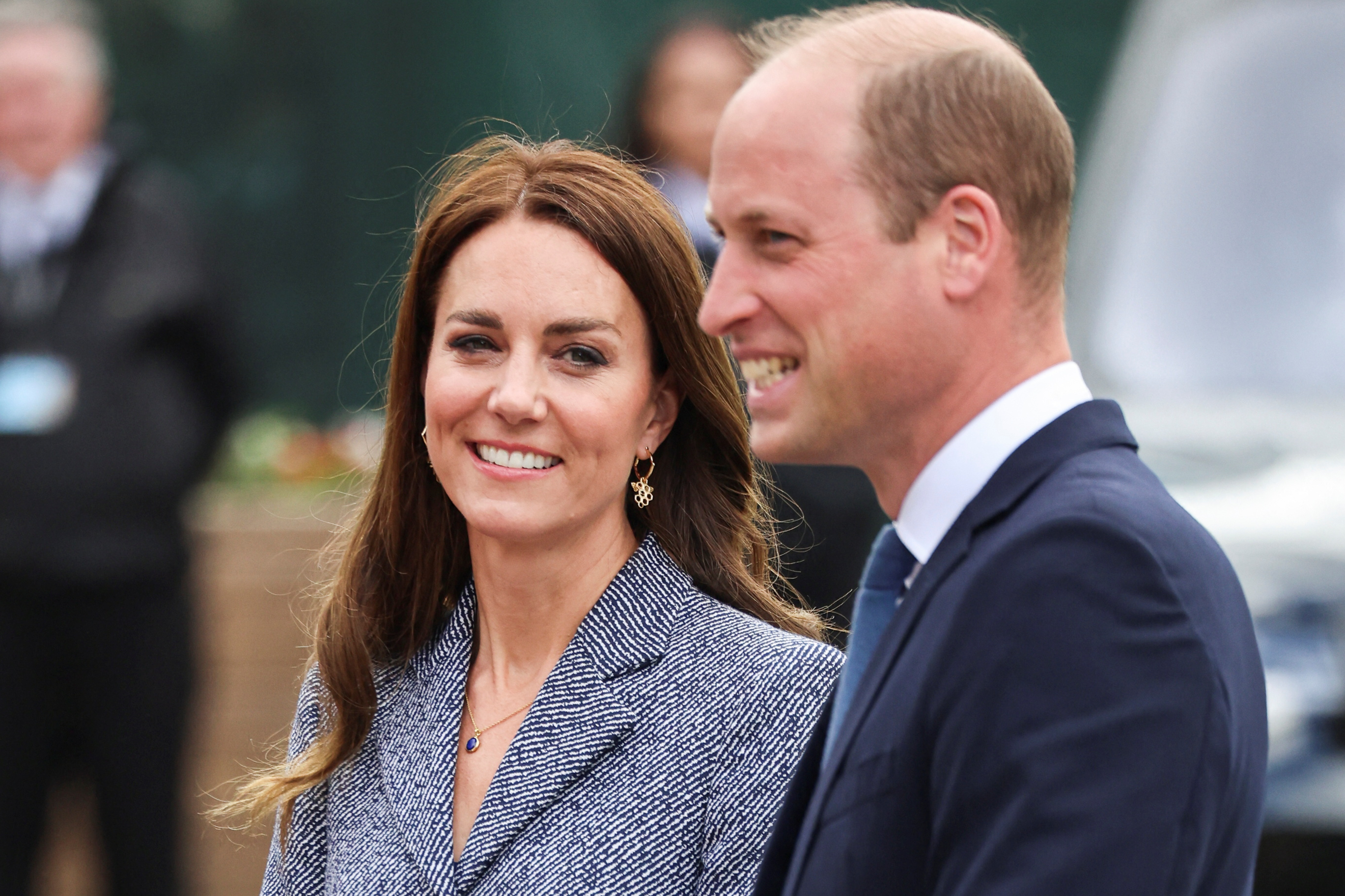 Britain's Will and Kate arrive at Manchester Cathedral