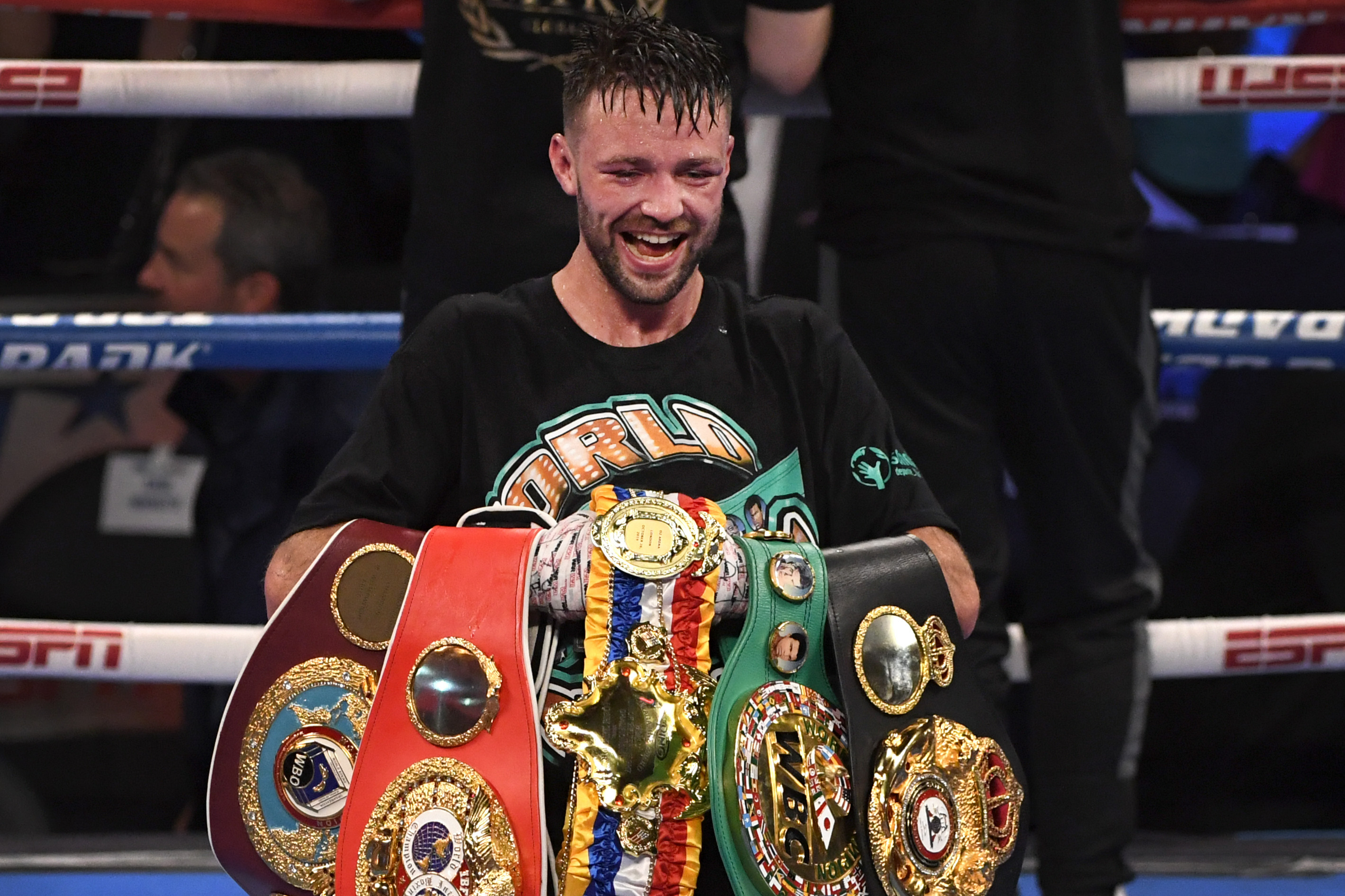Josh Taylor vacates WBA super-lightweight title after rejecting Alberto Puello defence