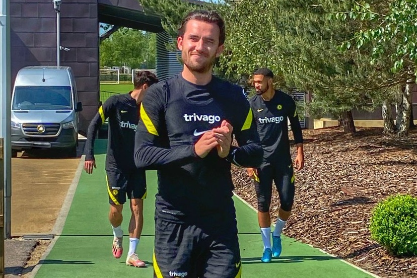 Ben Chilwell returns to Chelsea training for first time since surgery on knee injury