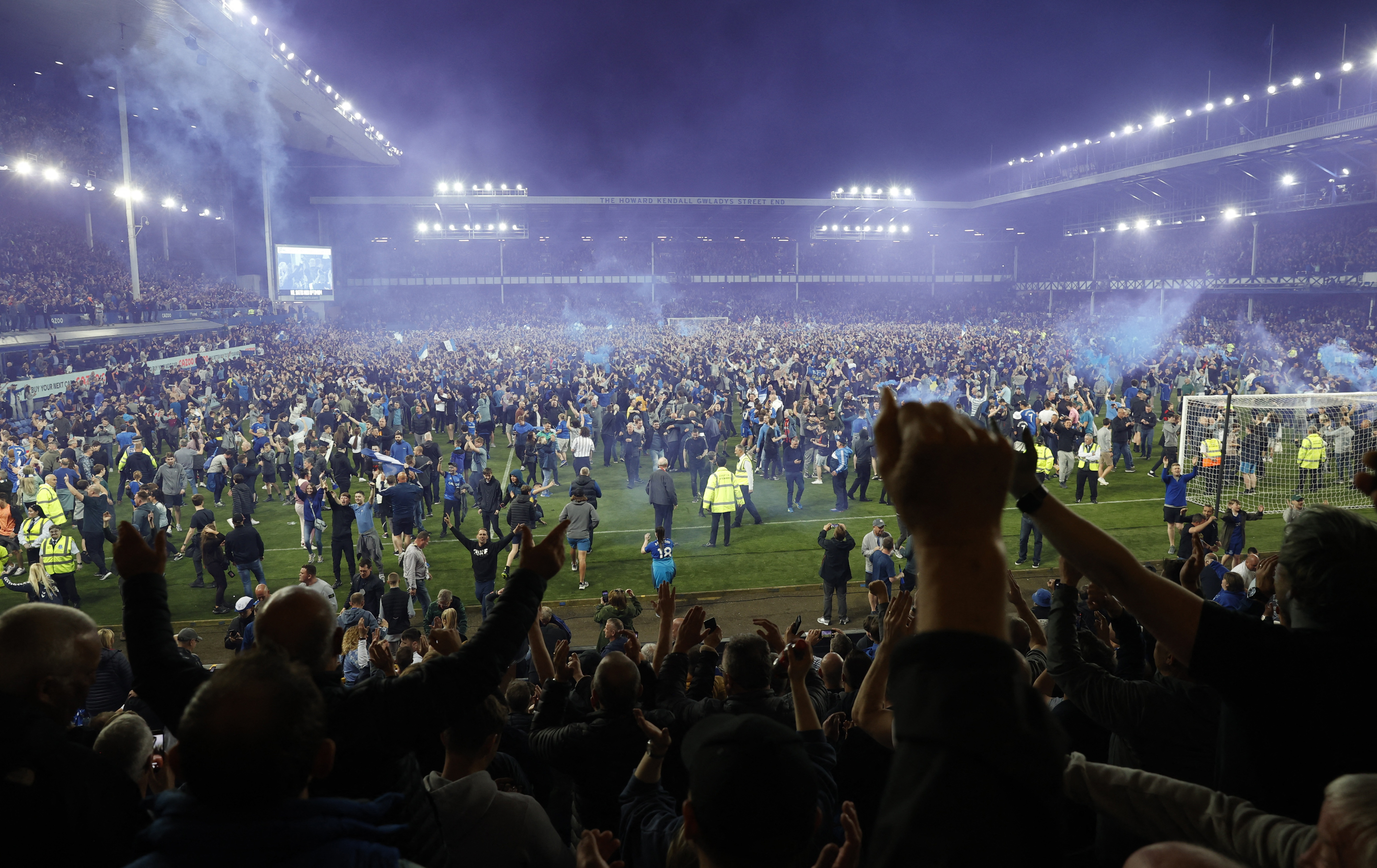 Dramatic comeback secures Everton’s Premier League survival as Burnley put Leeds in drop zone for final day
