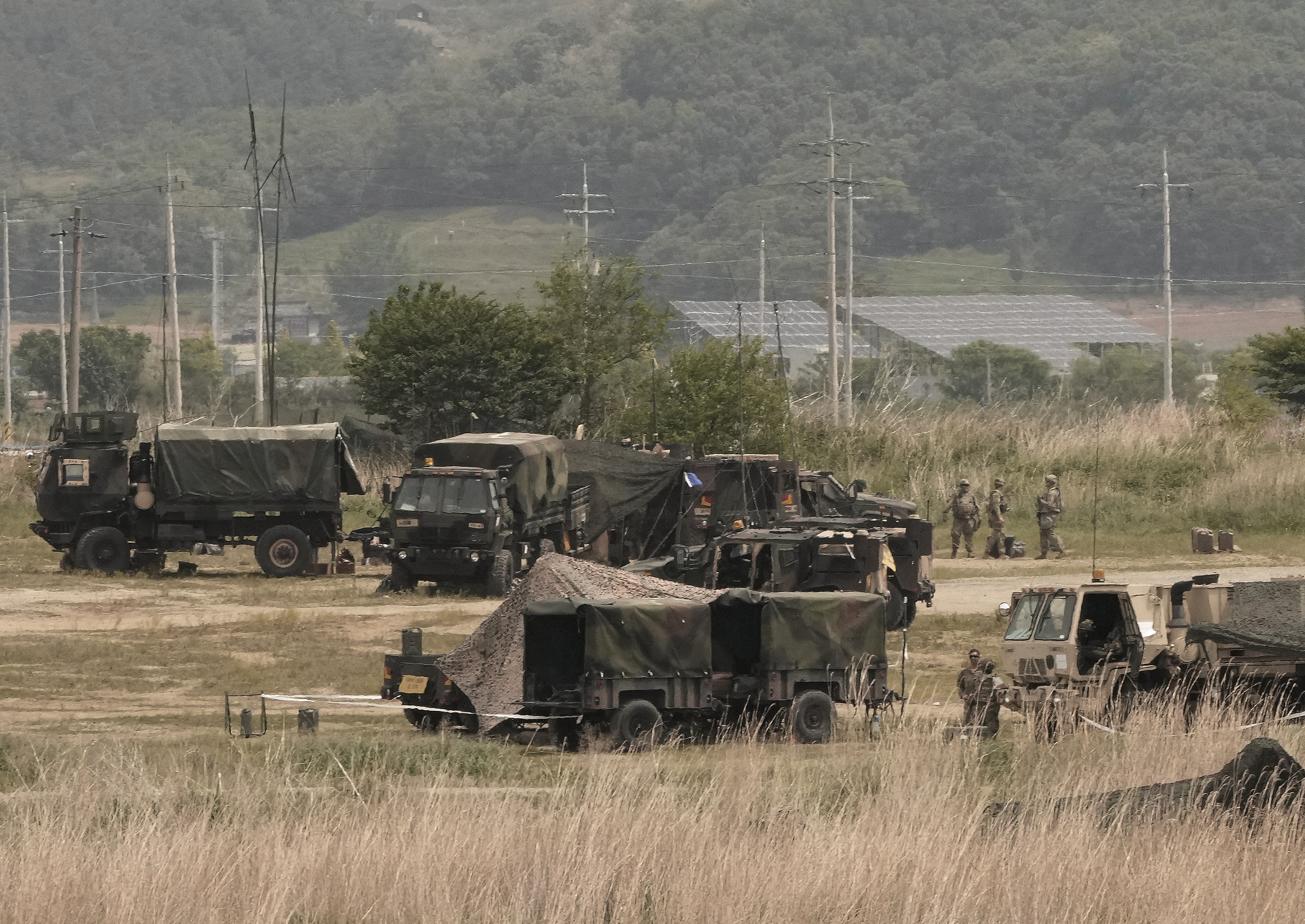 	U.S. military troops are seen in Yeoncheon, near the border with North Korea, South Korea, Wednesday, May 25, 2022