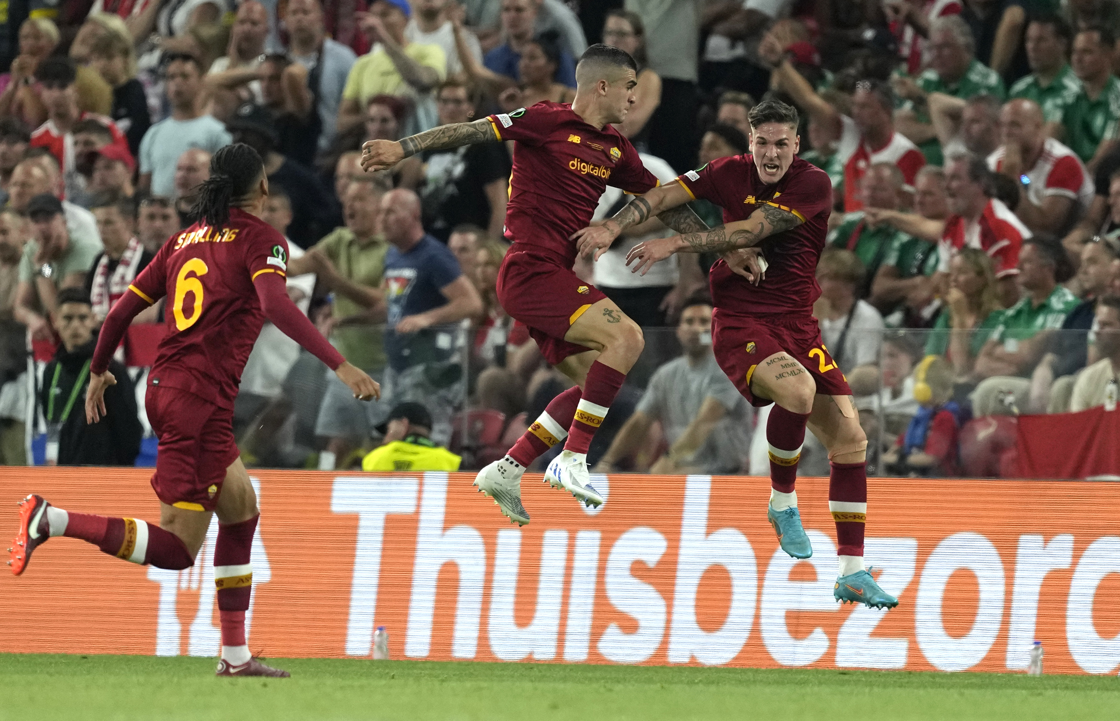 Roma 1-0 Feyenoord: Nicolo Zaniolo secures Europa Conference League for Jose Mourinho’s side