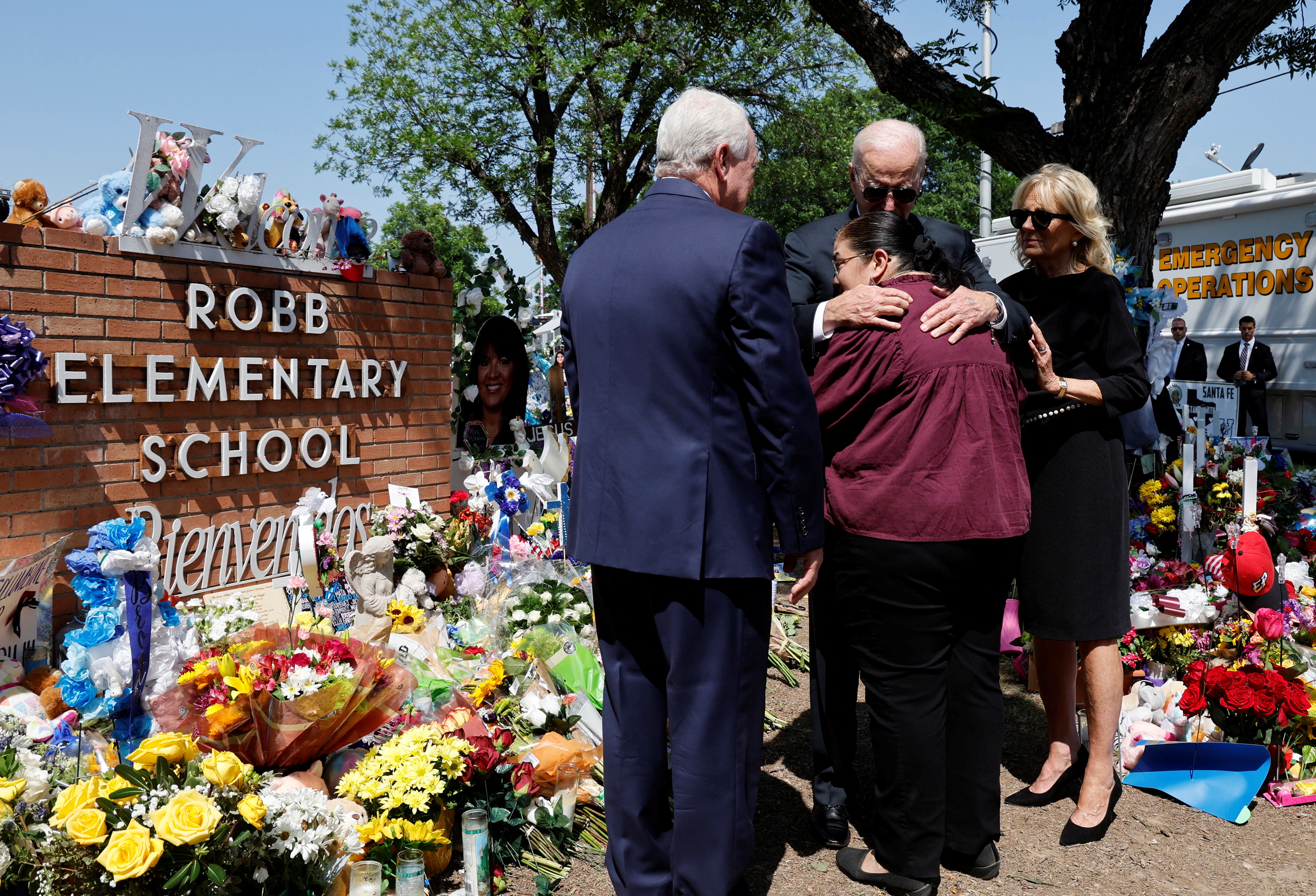U.S. President Joe Biden and first lady Jill Biden travel to Uvalde, Texas