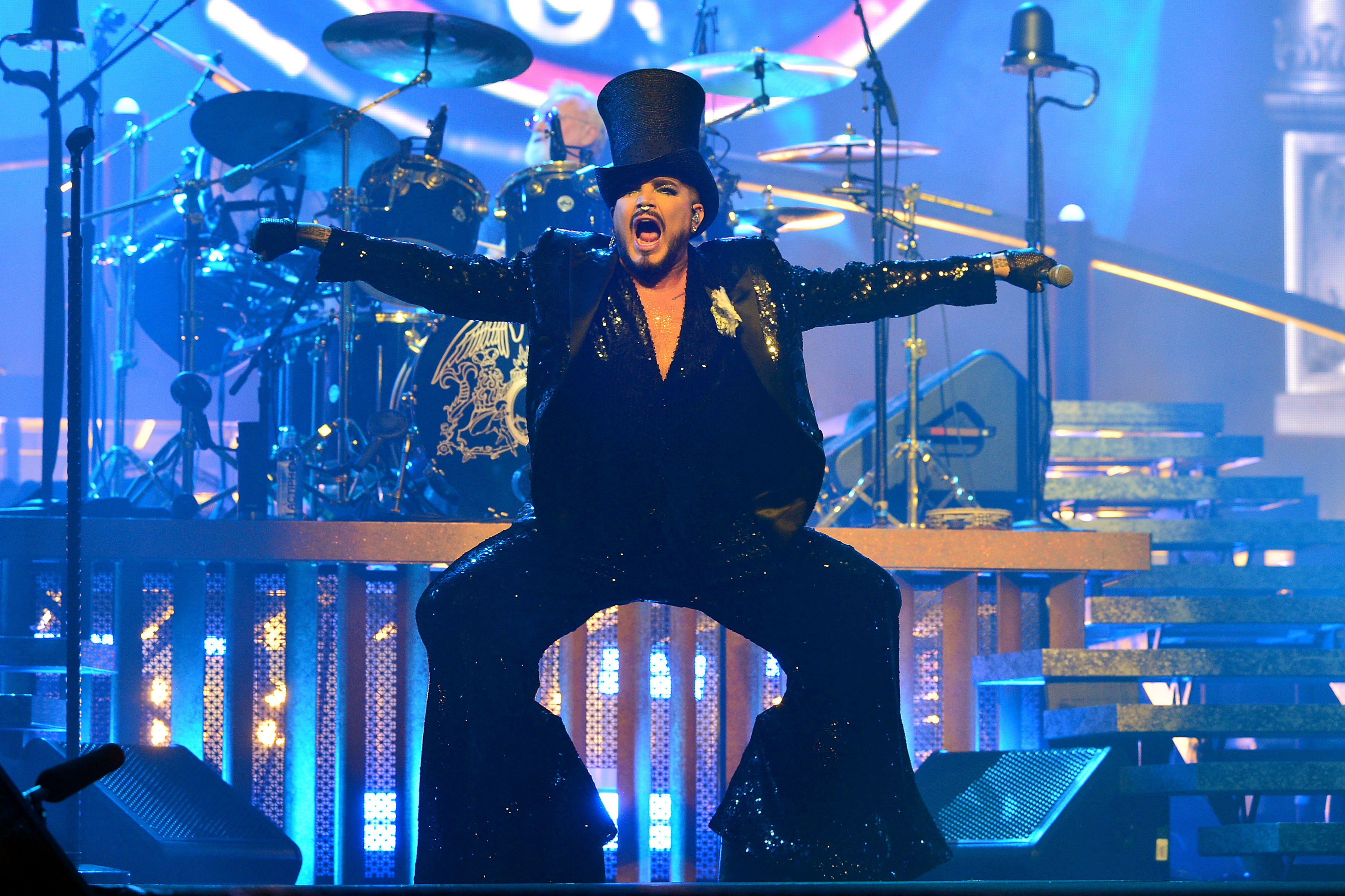 Queen + Adam Lambert Perform At O2 Arena