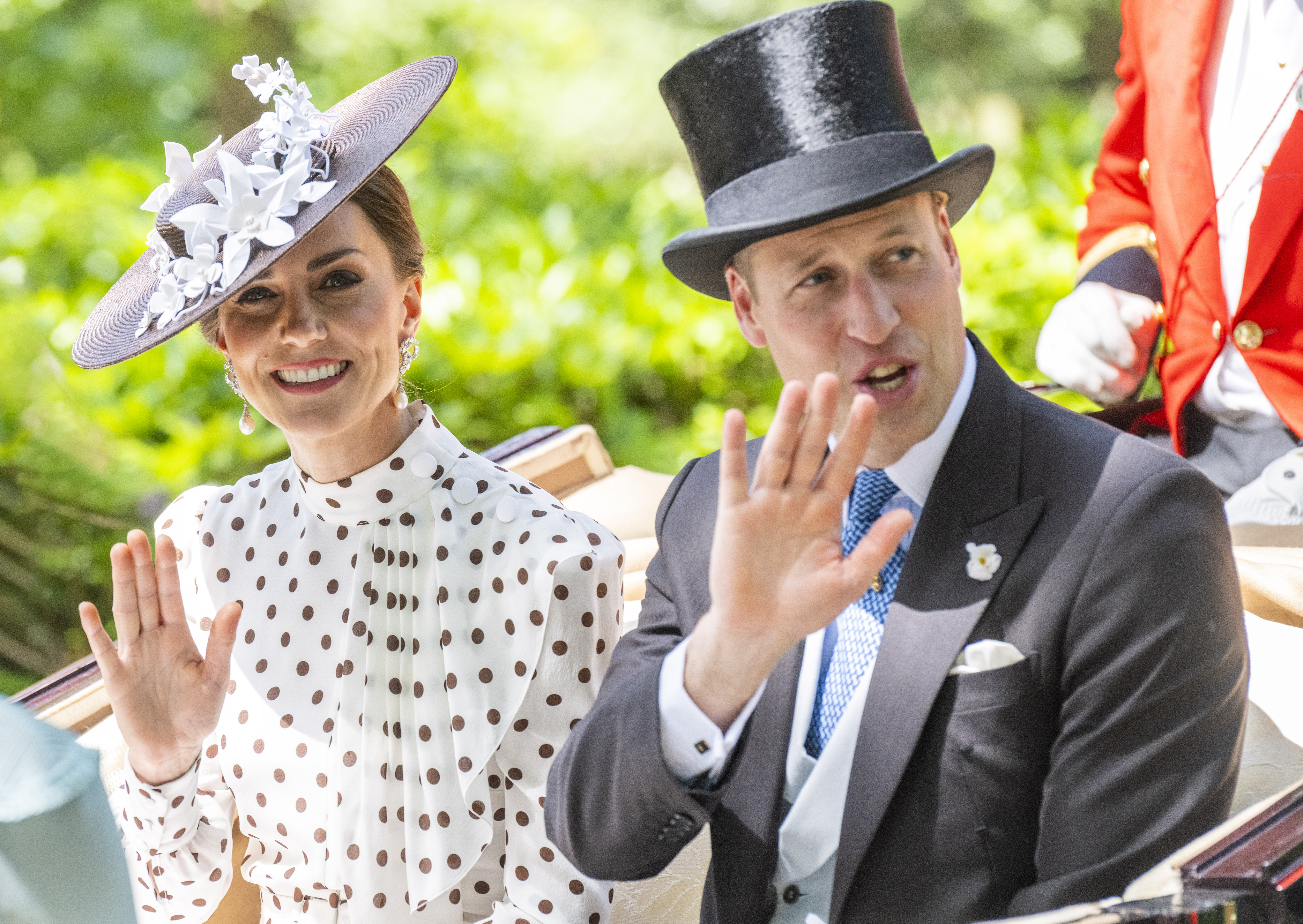 The Duke and Duchess of Cambridge Arrive at Royal Ascot 2022