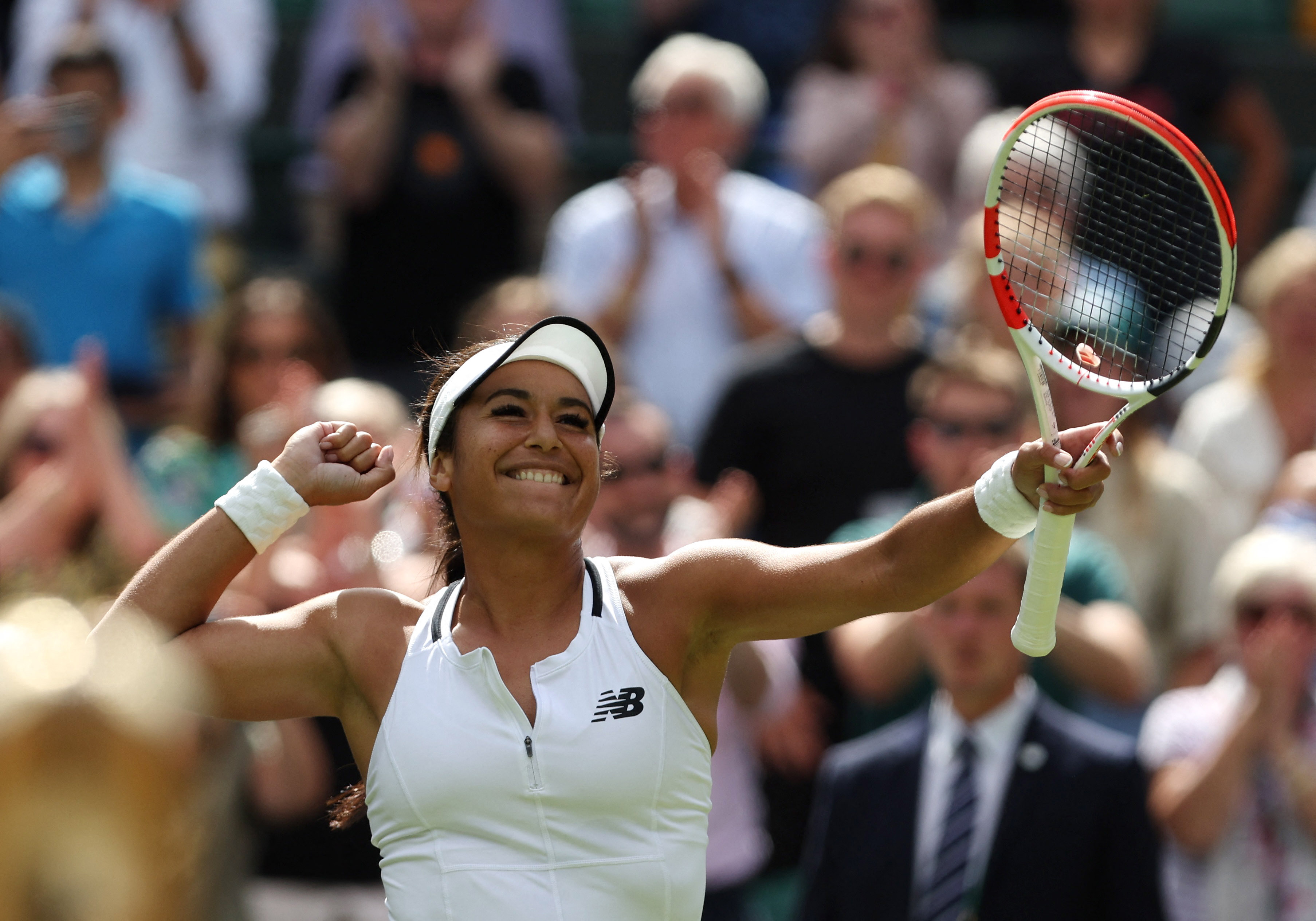 Heather Watson beats Kaja Juvan to reach Wimbledon fourth round for first time