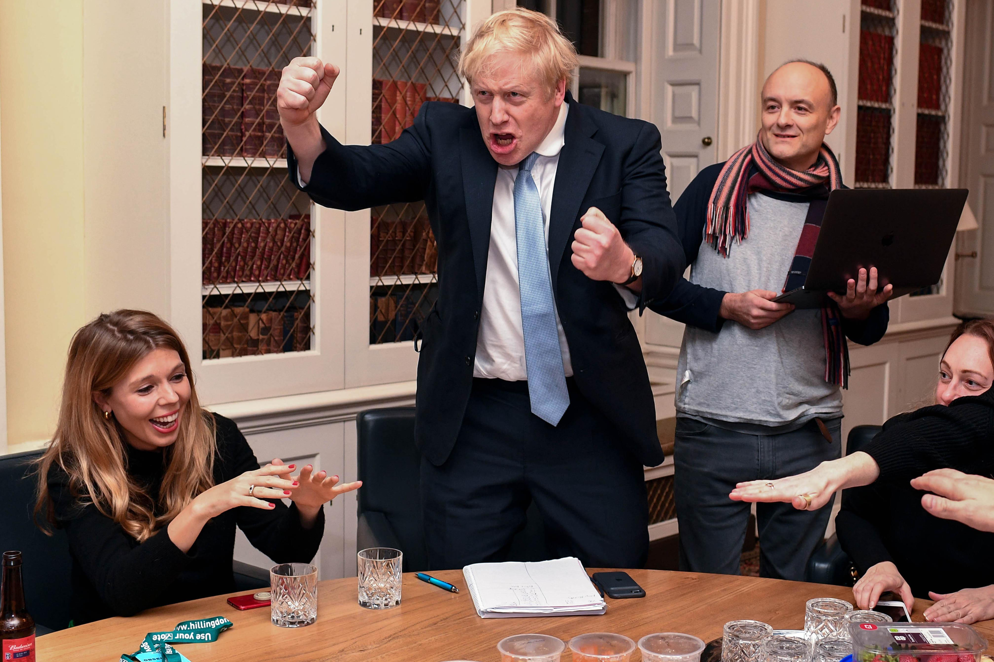 Boris Johnson Election Night