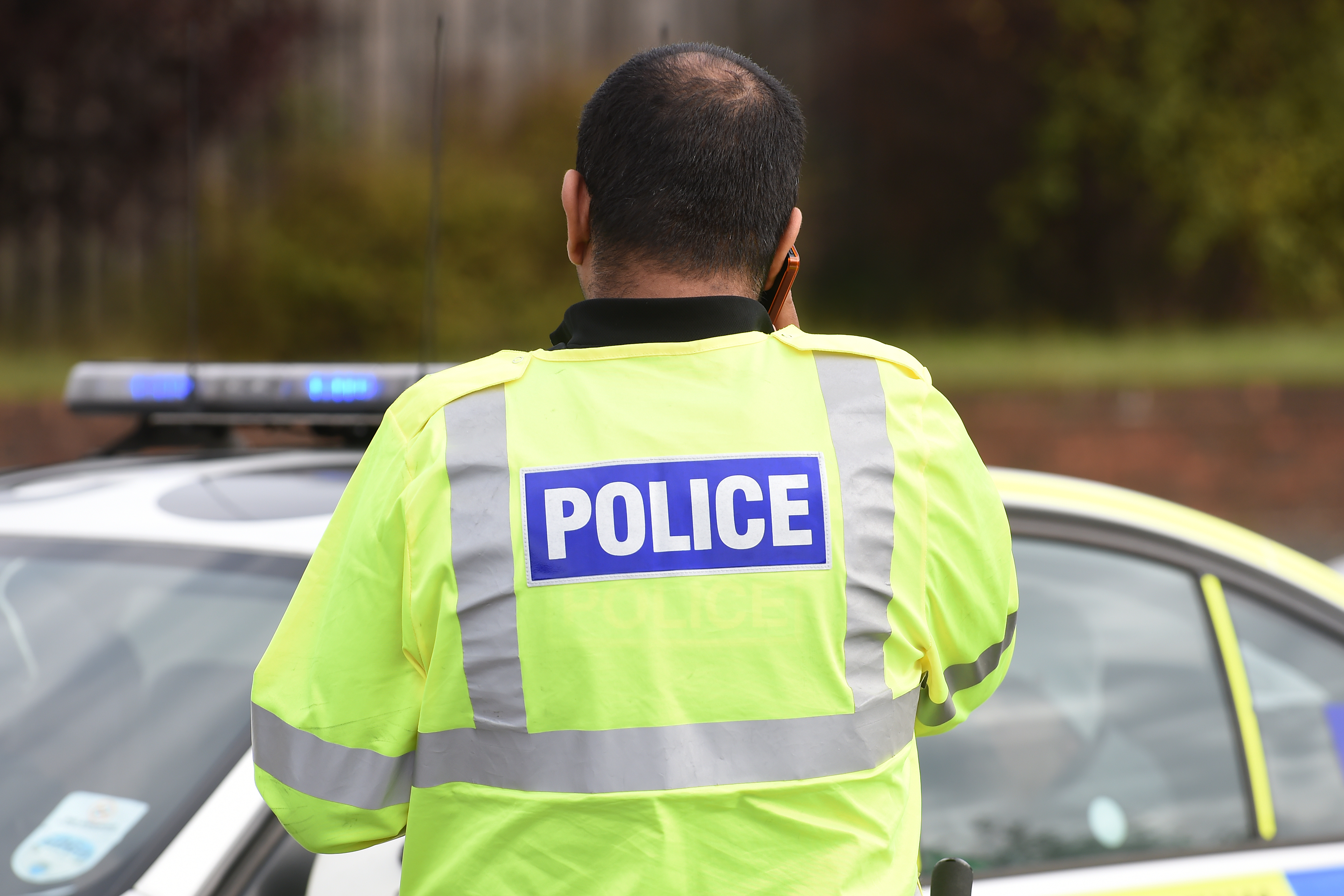 Stock image of a police officer