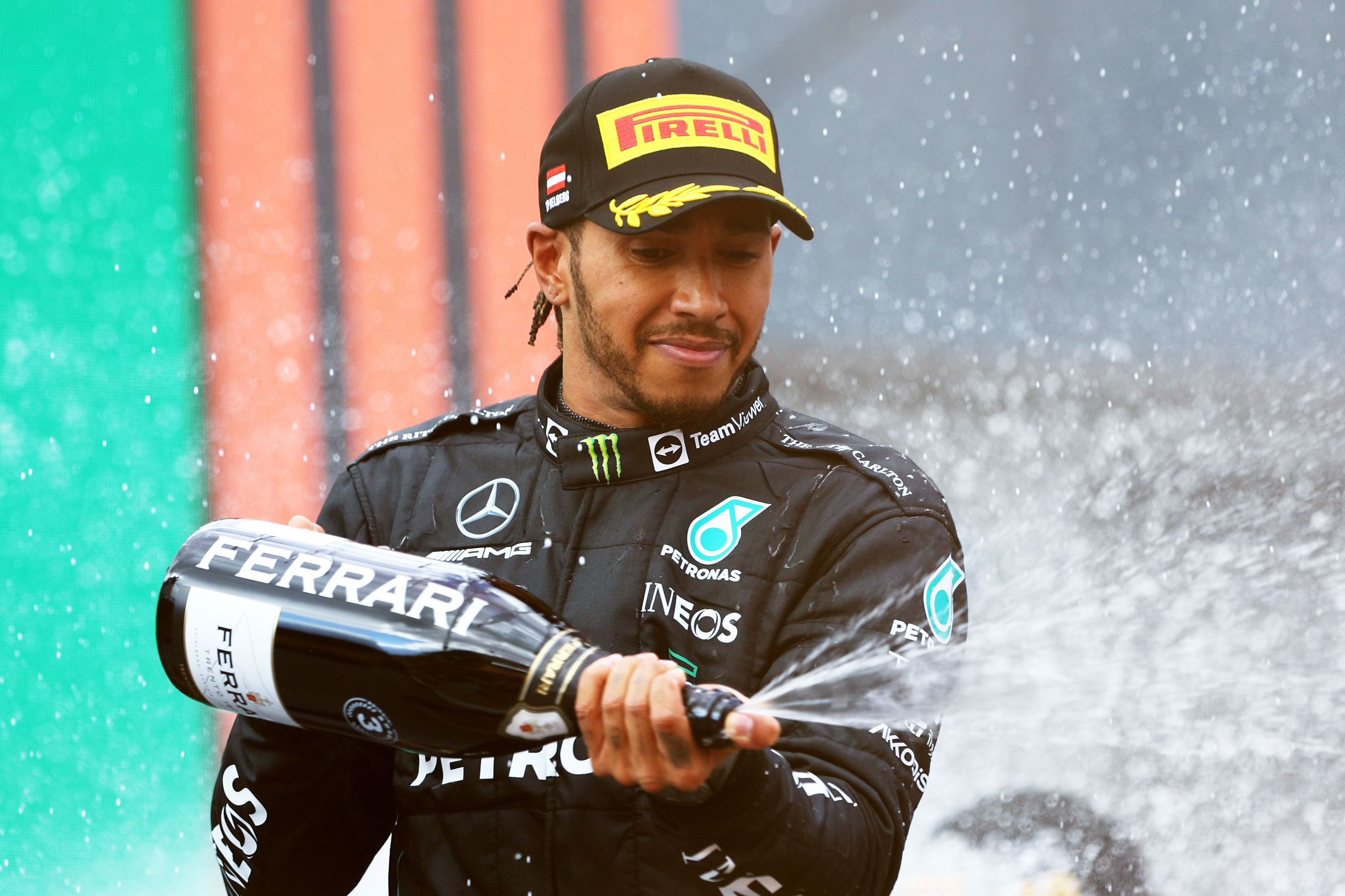 Lewis Hamilton bounces back from crash to secure third podium in a row at F1 Austrian Grand Prix